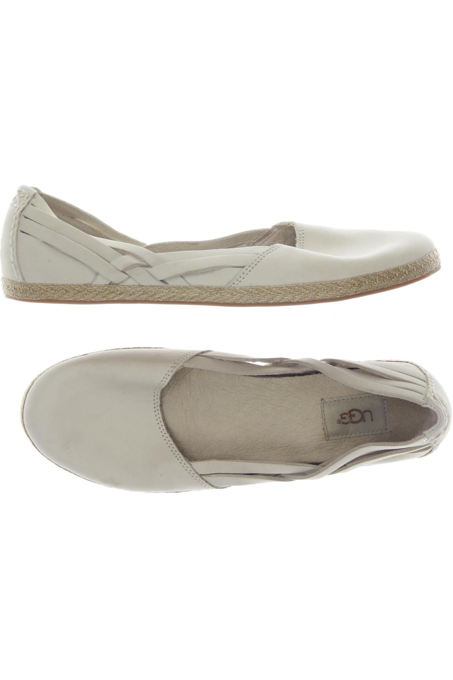 

UGG Australia Damen Ballerinas, cremeweiß