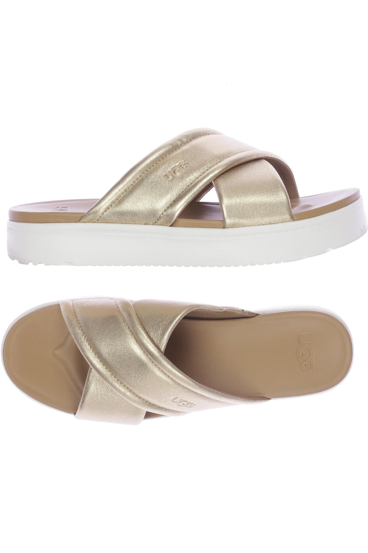 

UGG Damen Sandale, gold, Gr. 40