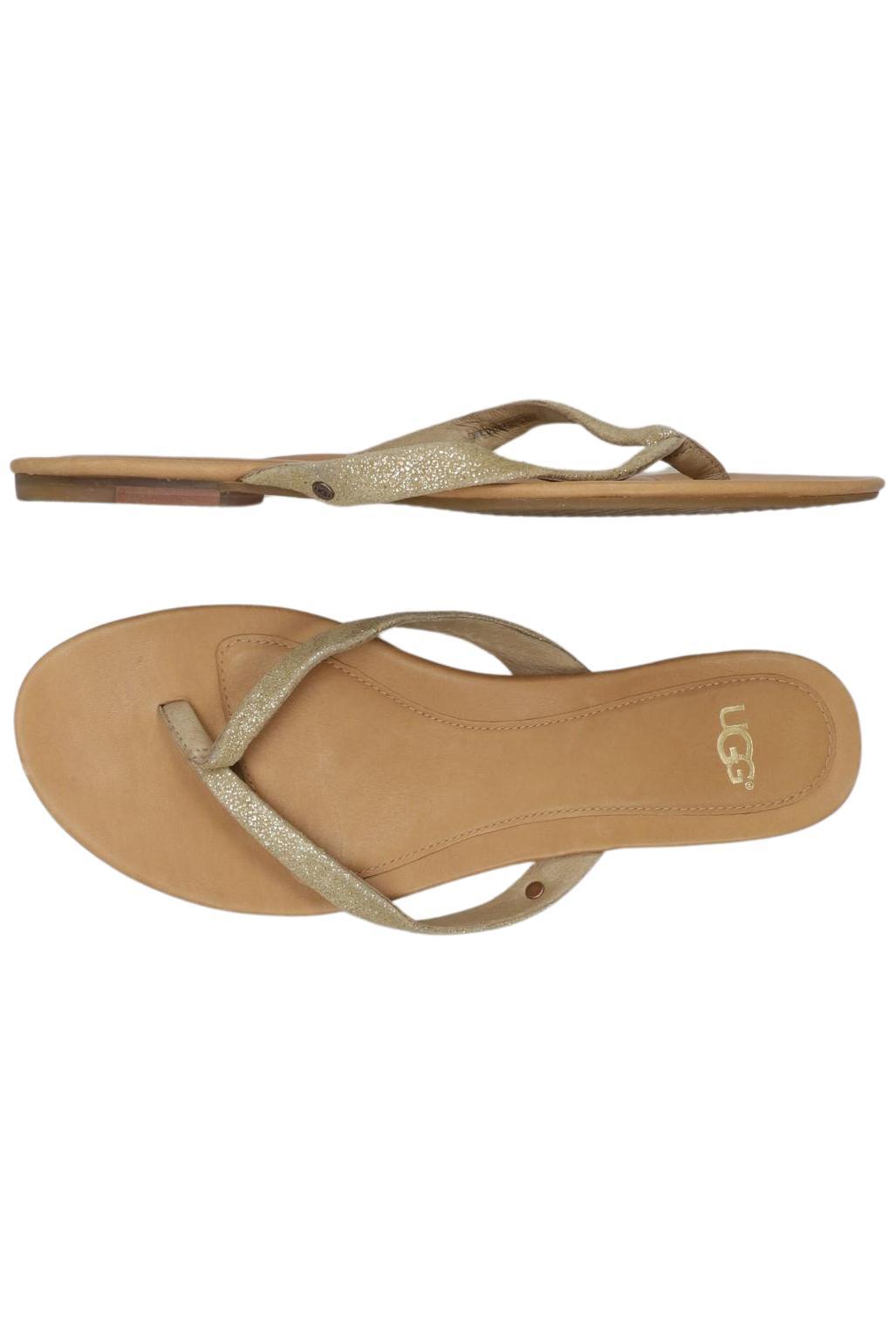 

UGG Damen Sandale, gold, Gr. 8
