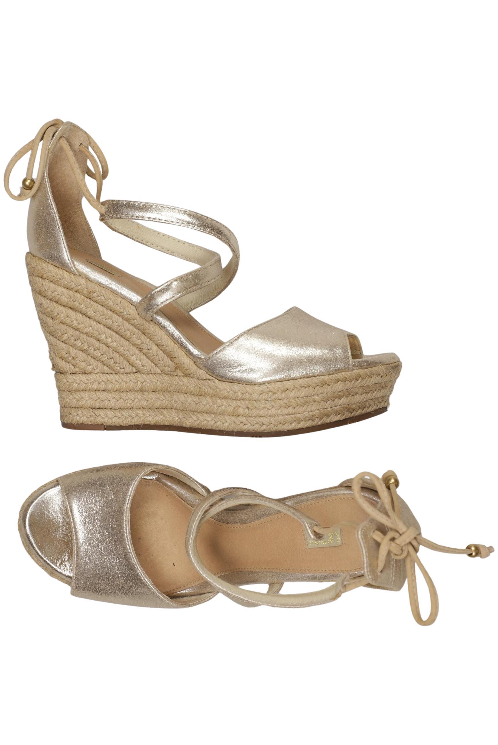 

UGG Damen Sandale, gold, Gr. 7