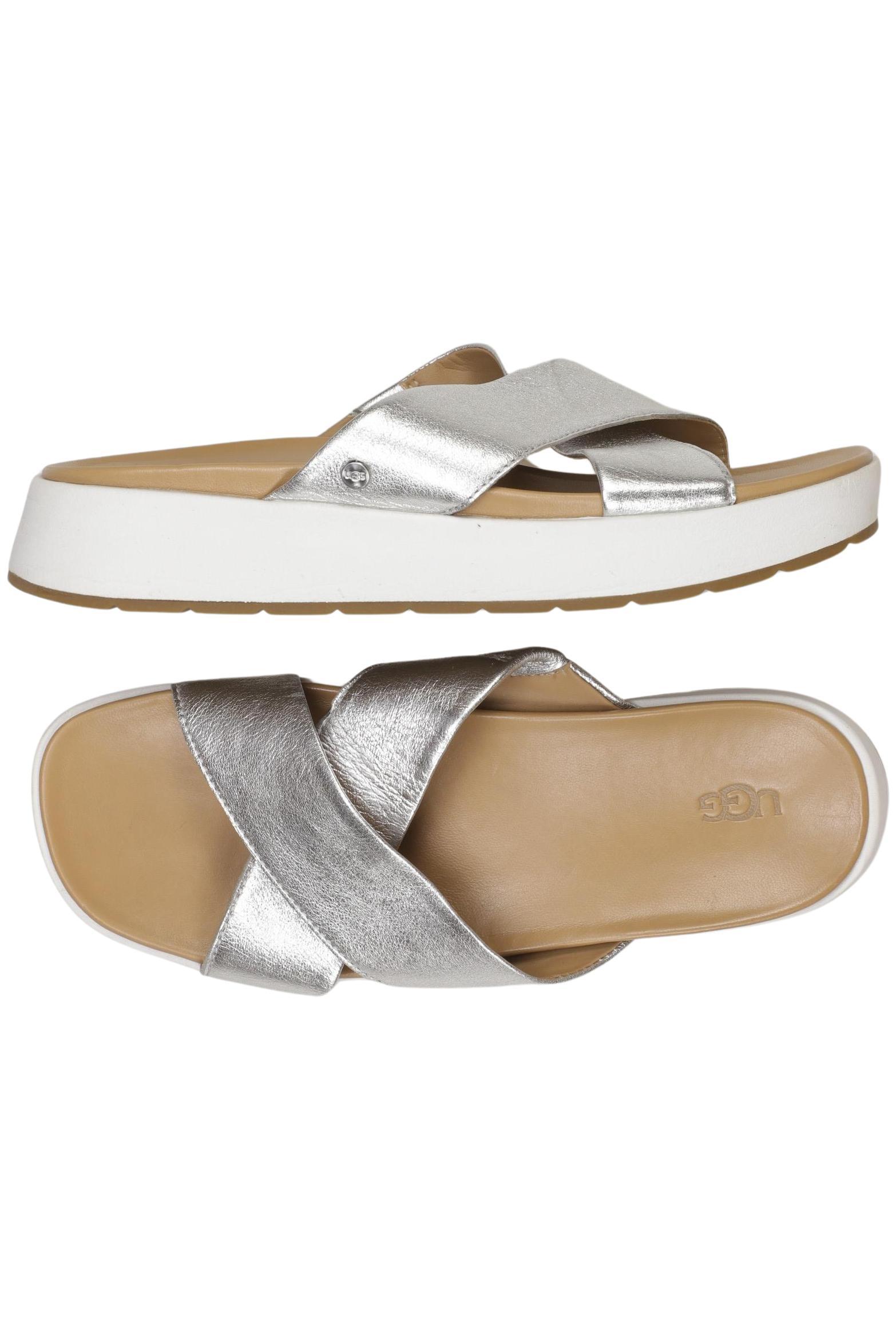 

UGG Damen Sandale, silber, Gr. 38