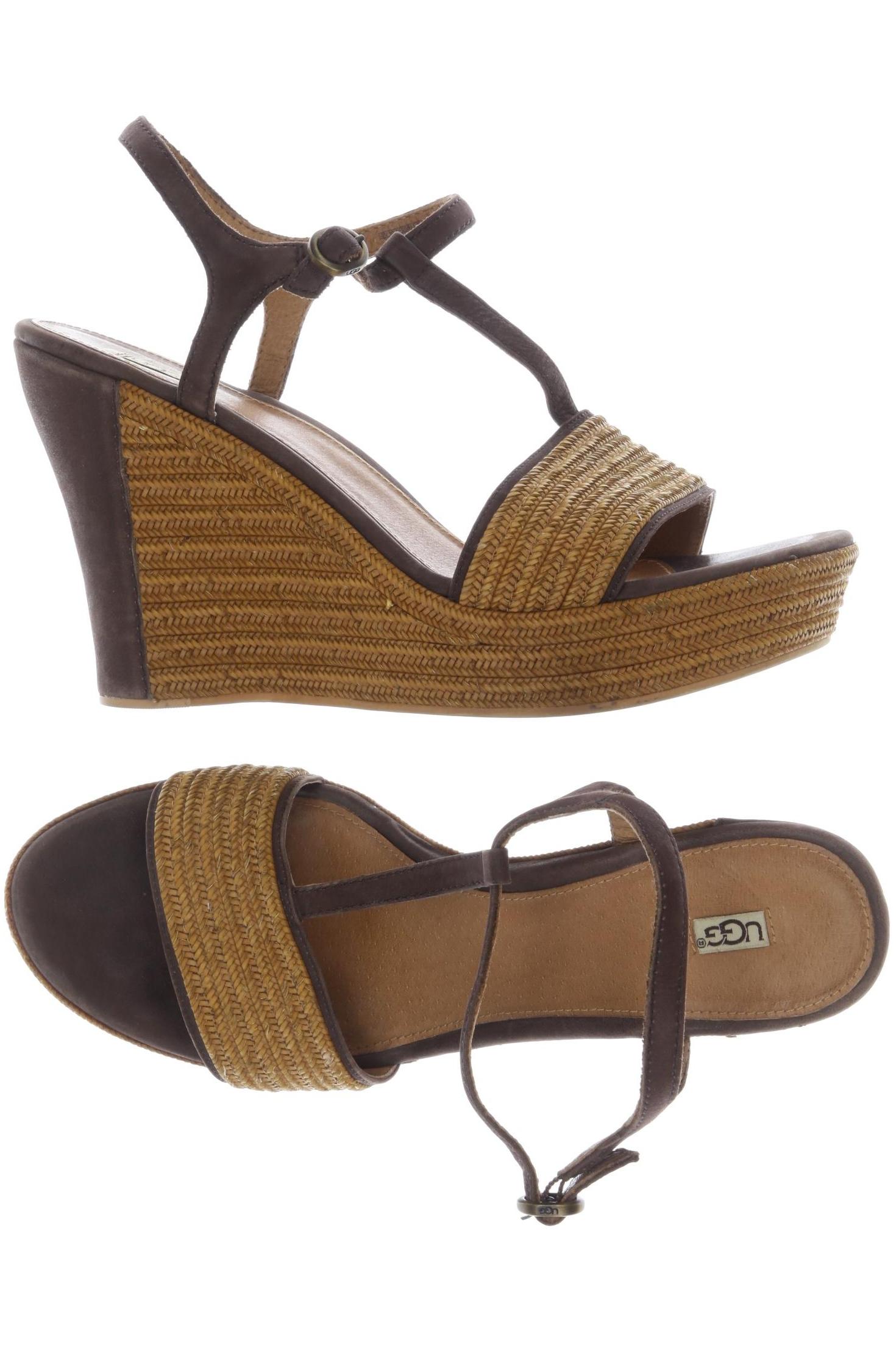 

UGG Damen Sandale, braun, Gr. 10