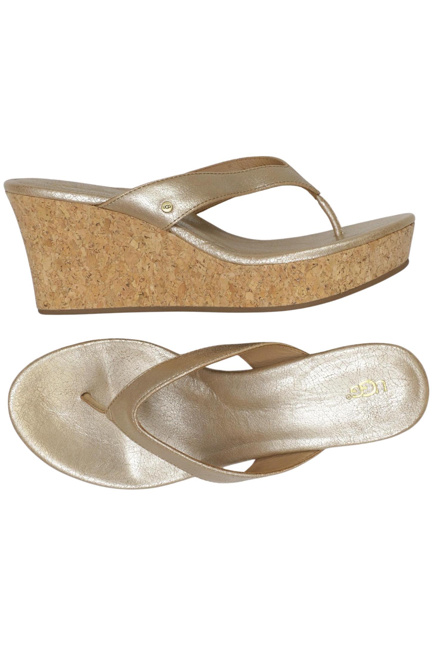 

UGG Damen Sandale, gold, Gr. 41