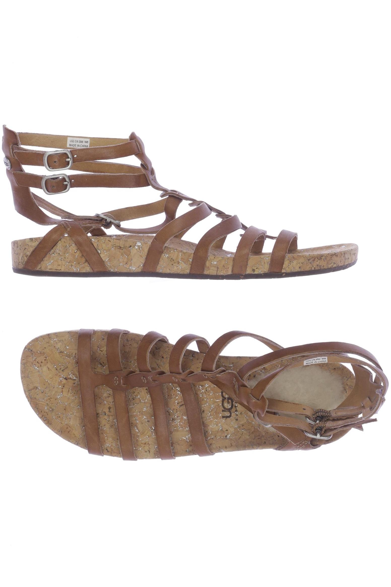 

UGG Damen Sandale, braun, Gr. 8