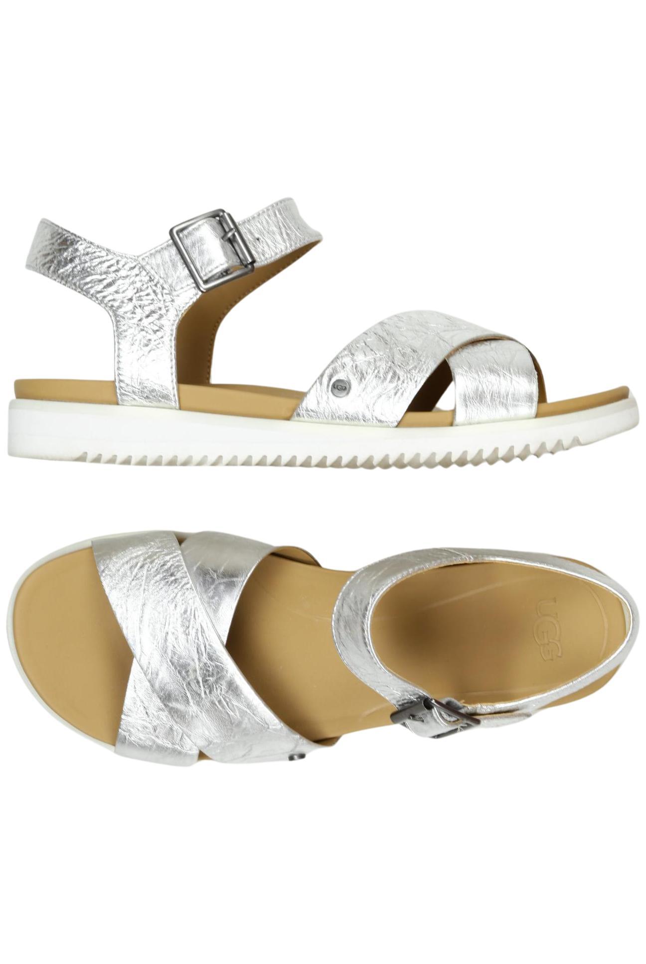 

UGG Damen Sandale, silber, Gr. 38.5