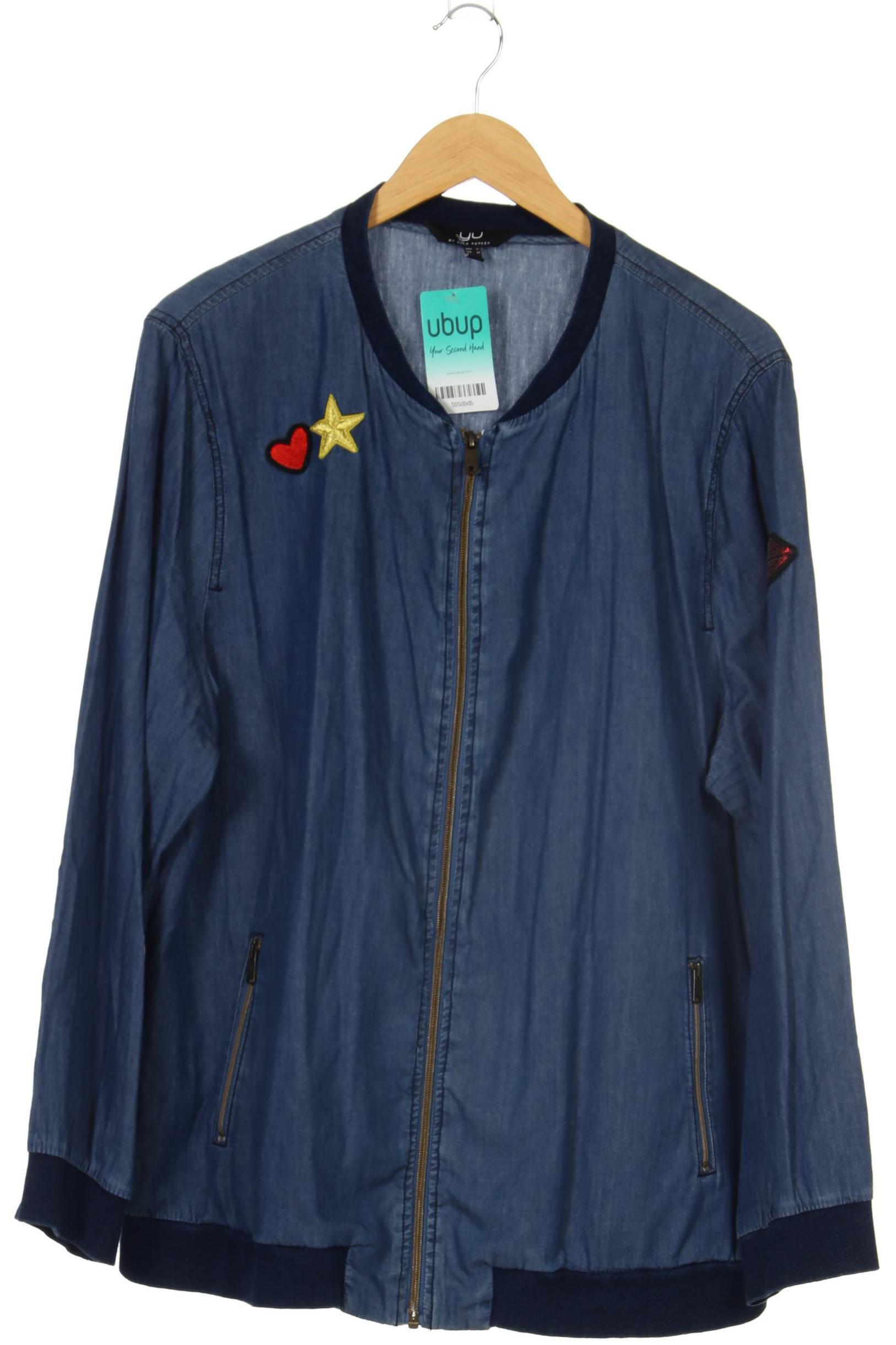 

Ulla Popken Damen Jacke, blau, Gr. 52