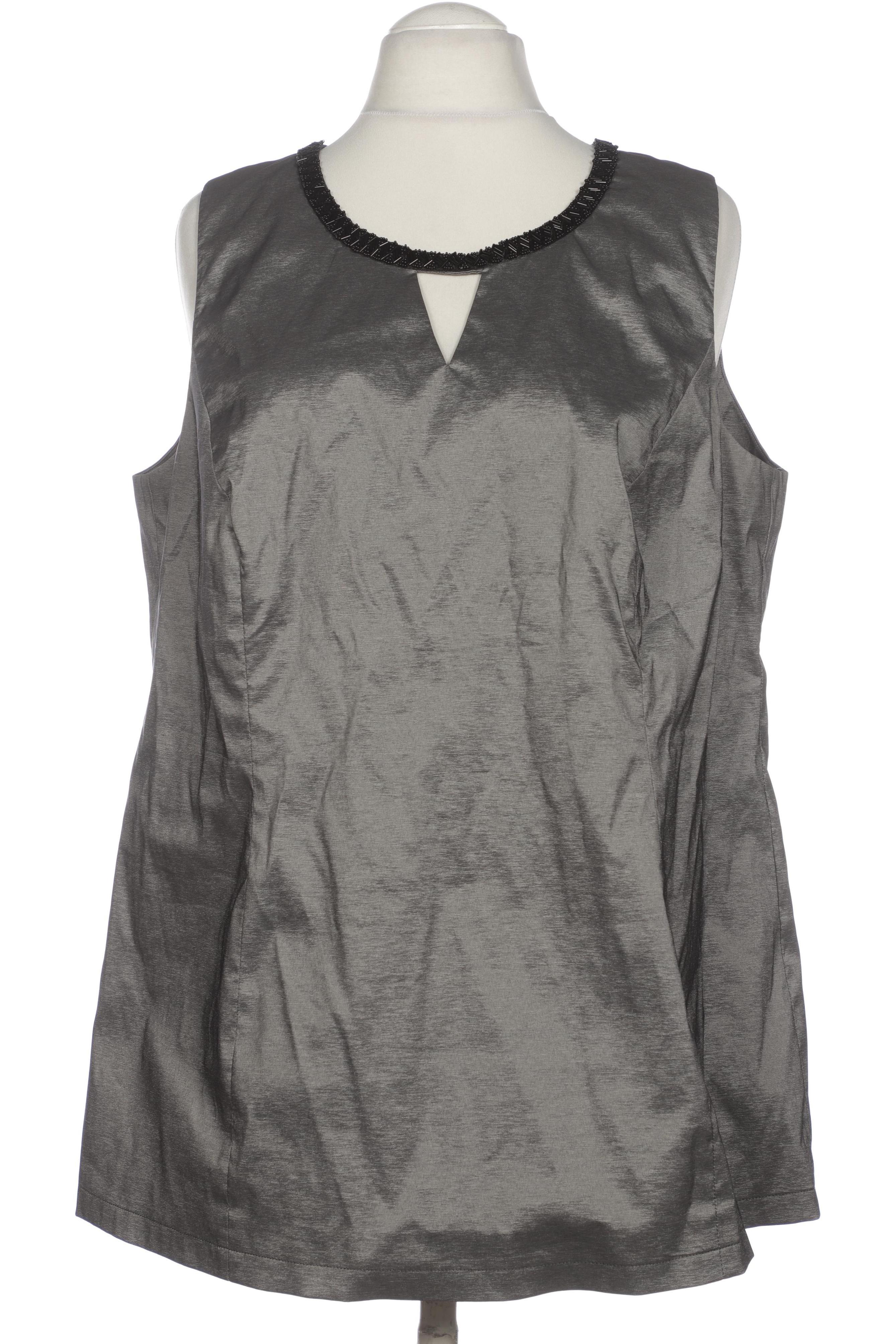 

Ulla Popken Damen Bluse, silber, Gr. 50