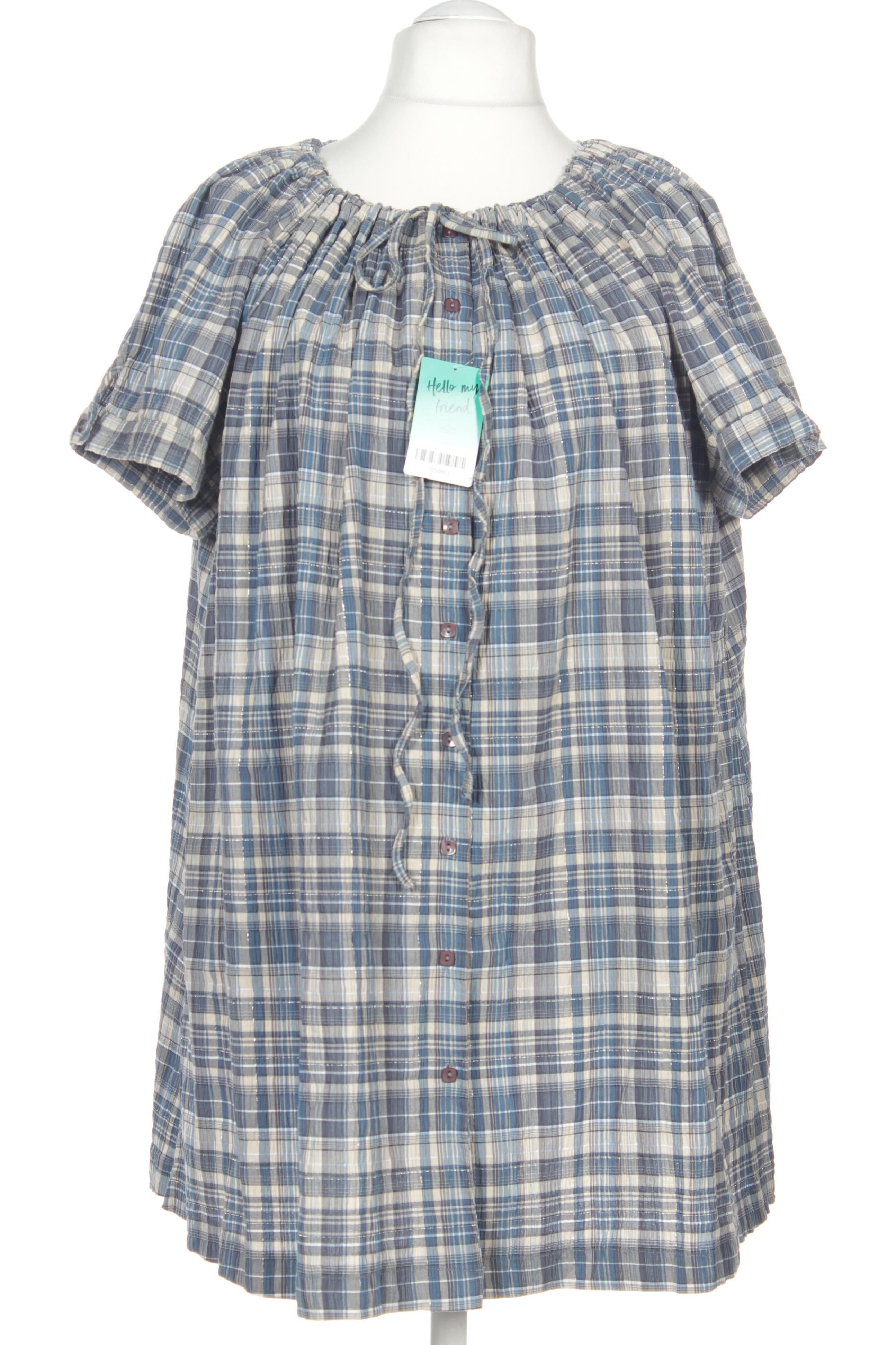 

Ulla Popken Damen Bluse, blau, Gr. 58