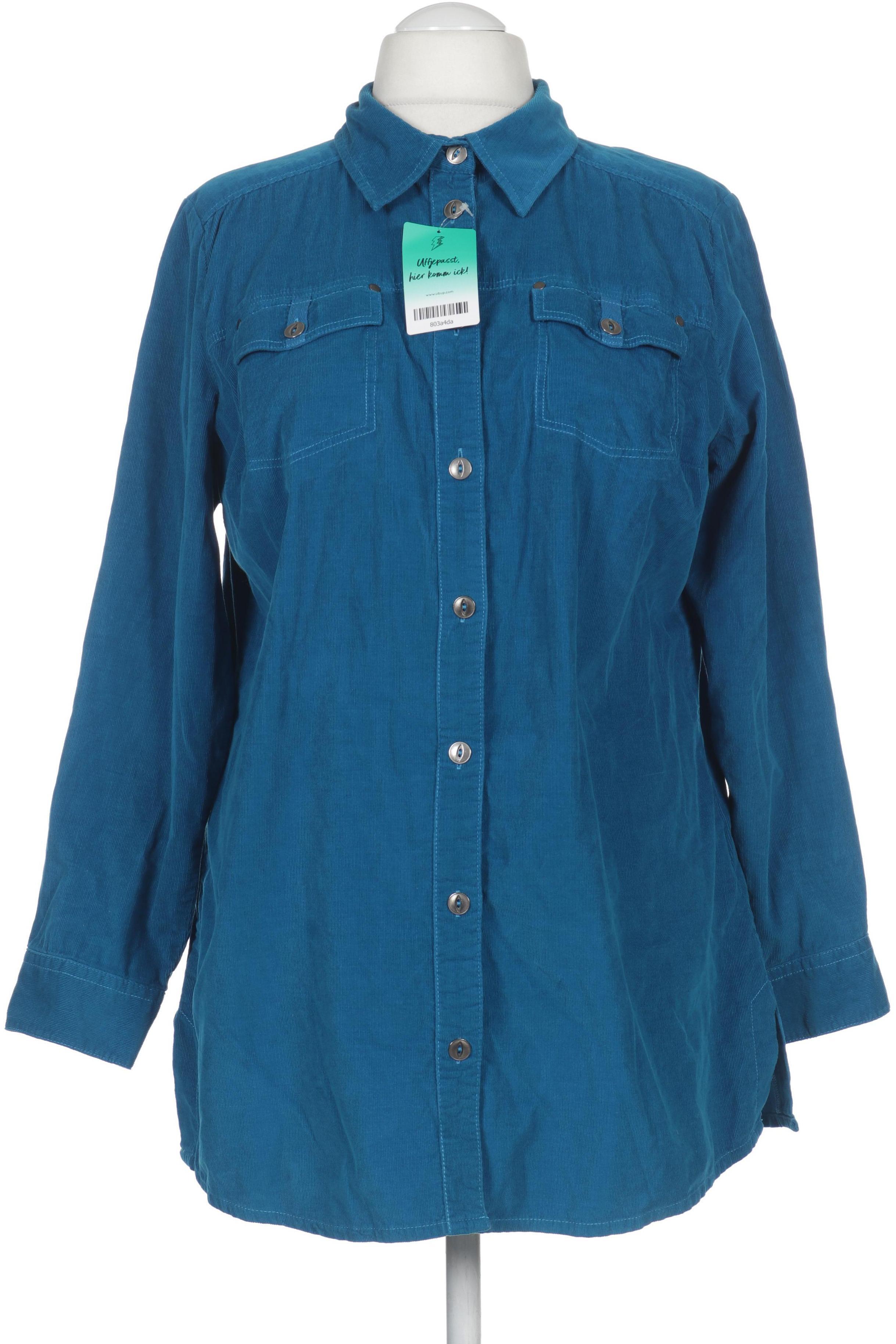 

Ulla Popken Damen Bluse, blau, Gr. 42