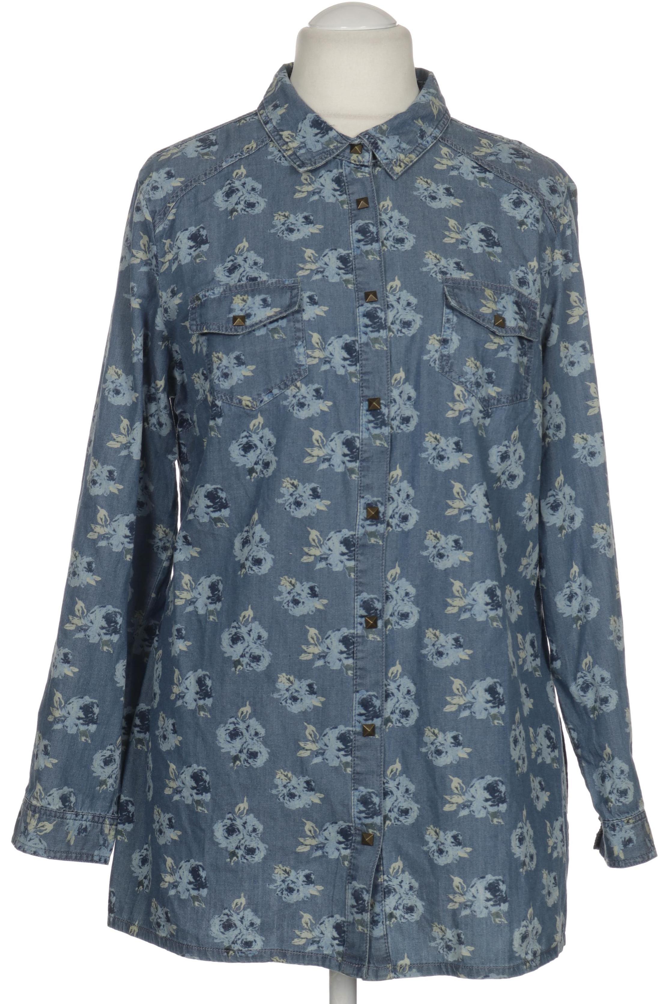 

Ulla Popken Damen Bluse, blau, Gr. 42