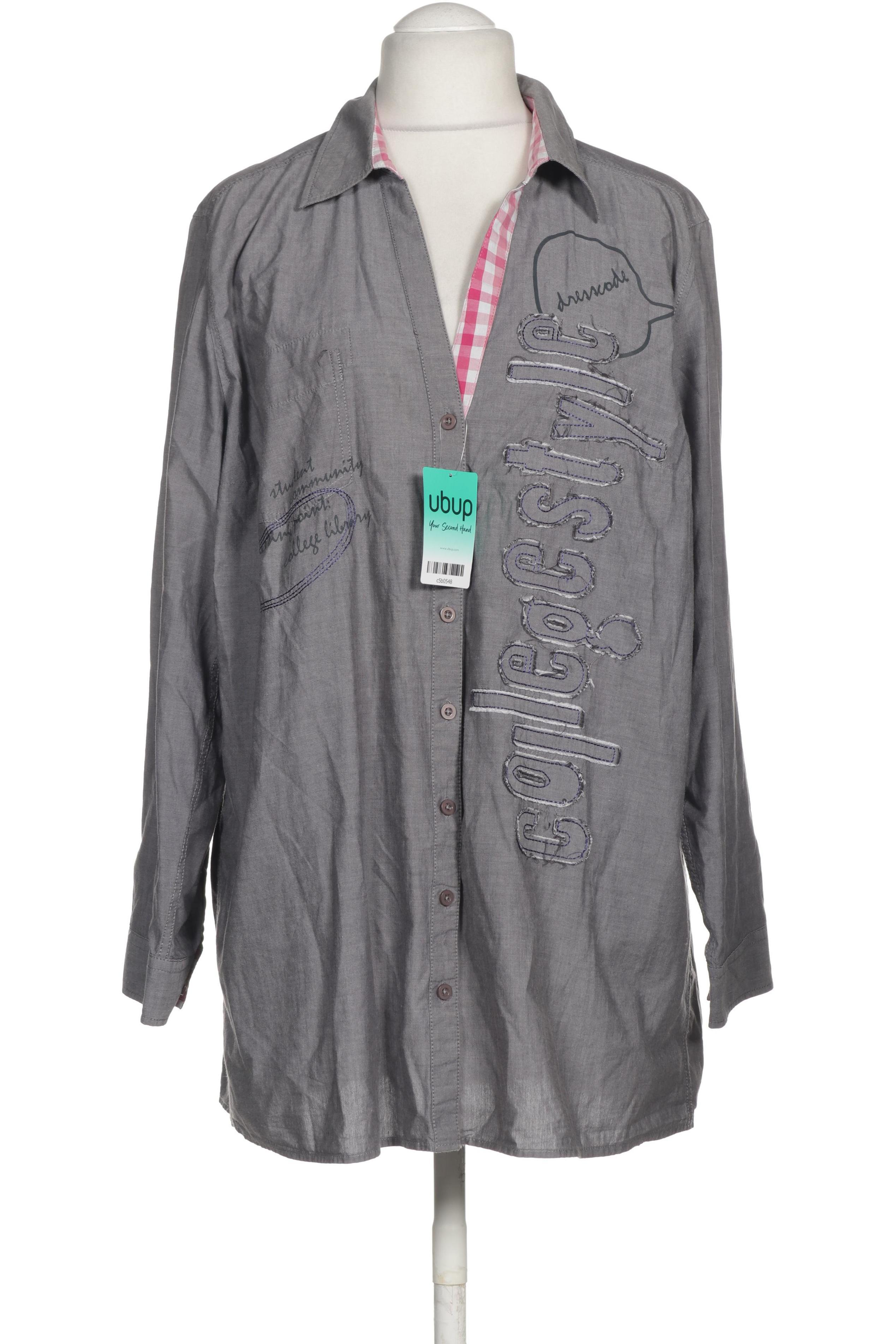 

Ulla Popken Damen Bluse, grau, Gr. 46