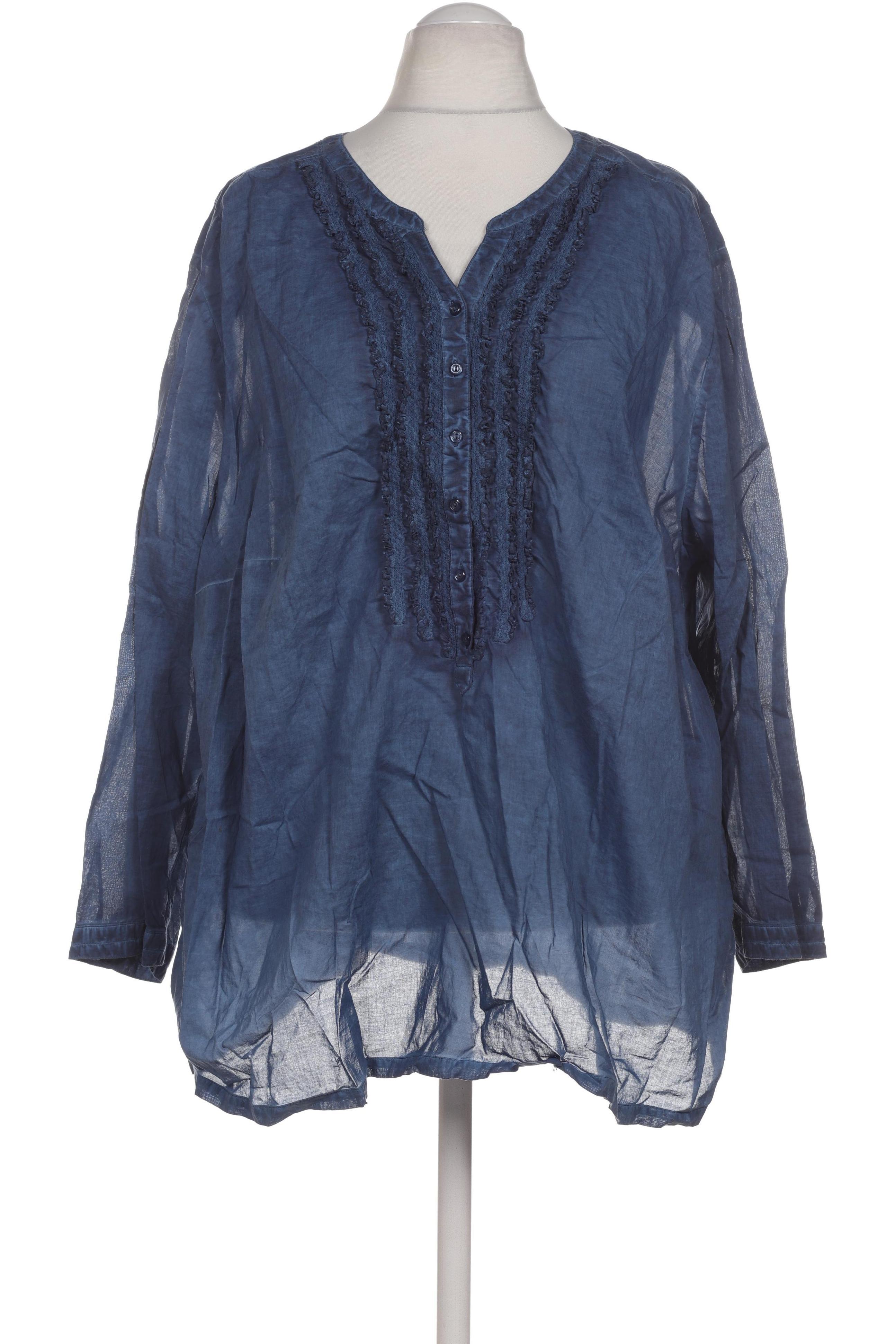 

Ulla Popken Damen Bluse, blau, Gr. 58