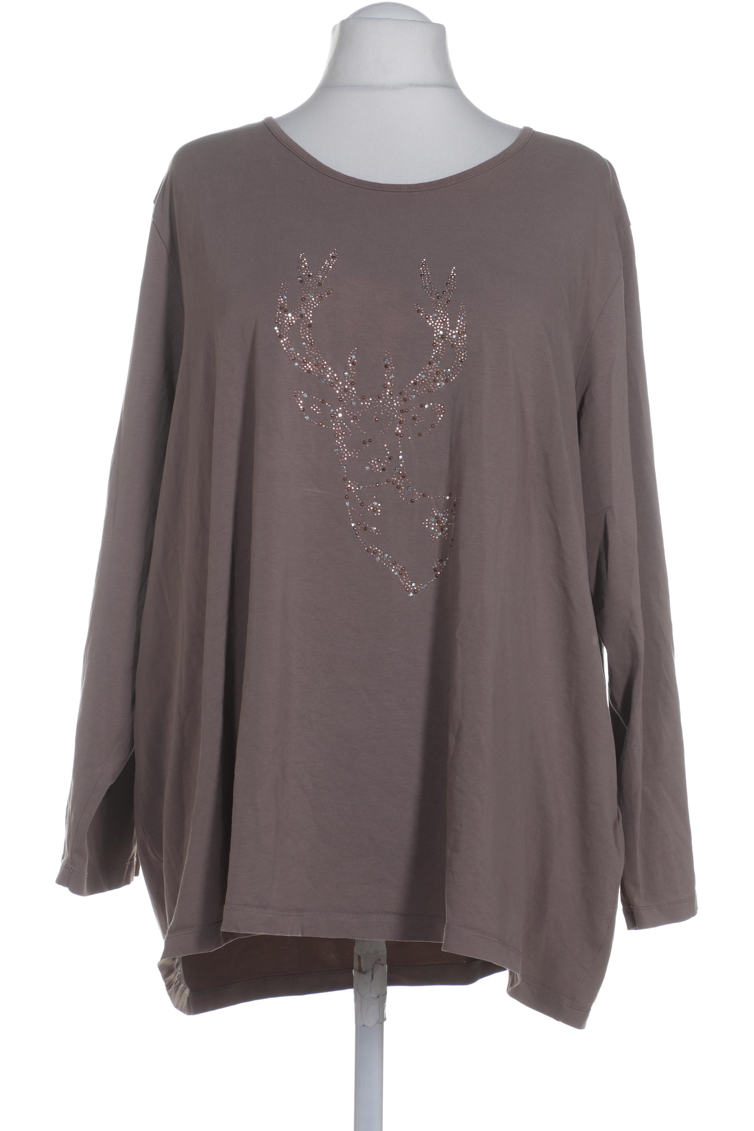 

Ulla Popken Damen Langarmshirt, beige, Gr. 54