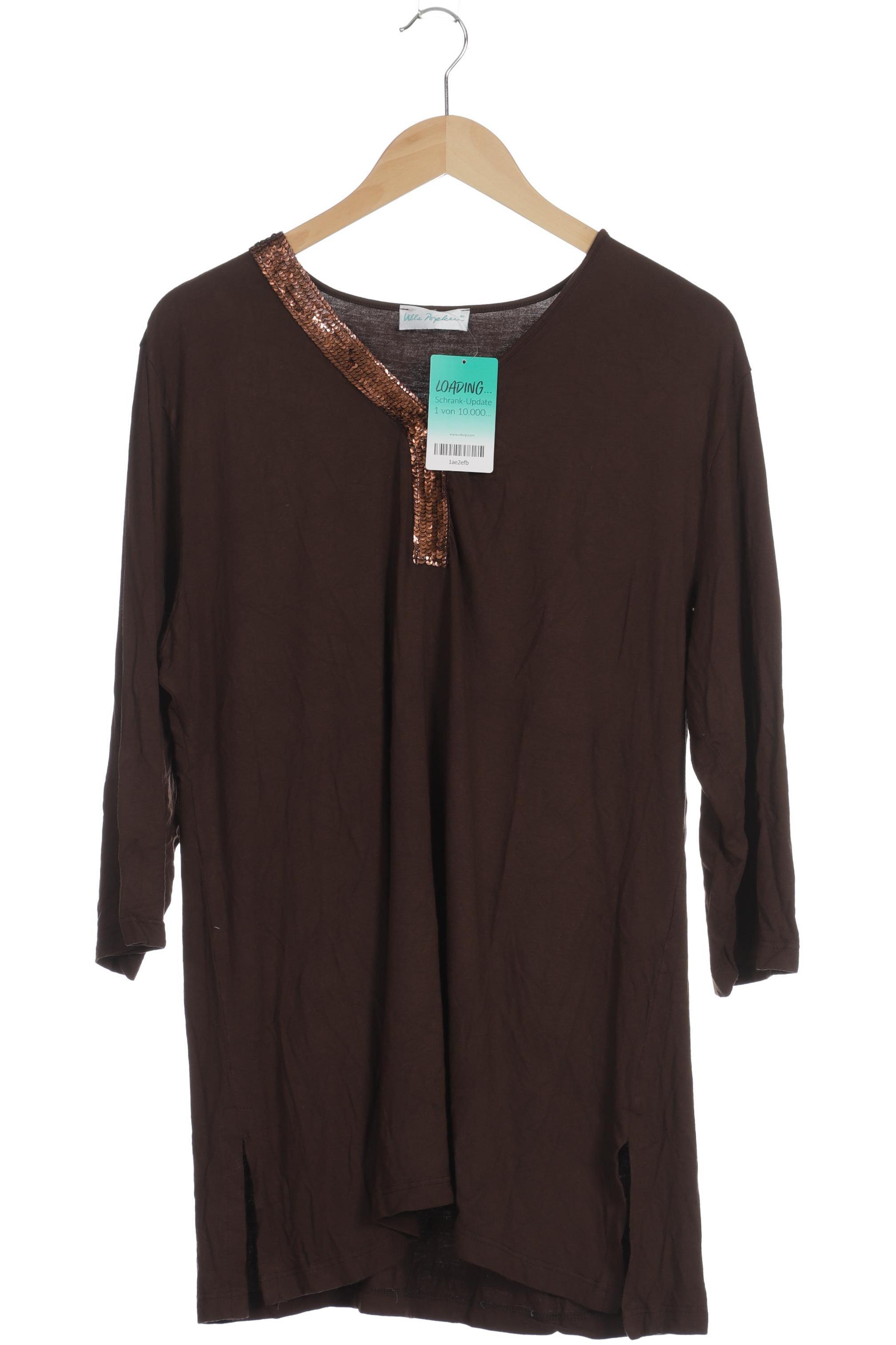 

Ulla Popken Damen Langarmshirt, braun, Gr. 42