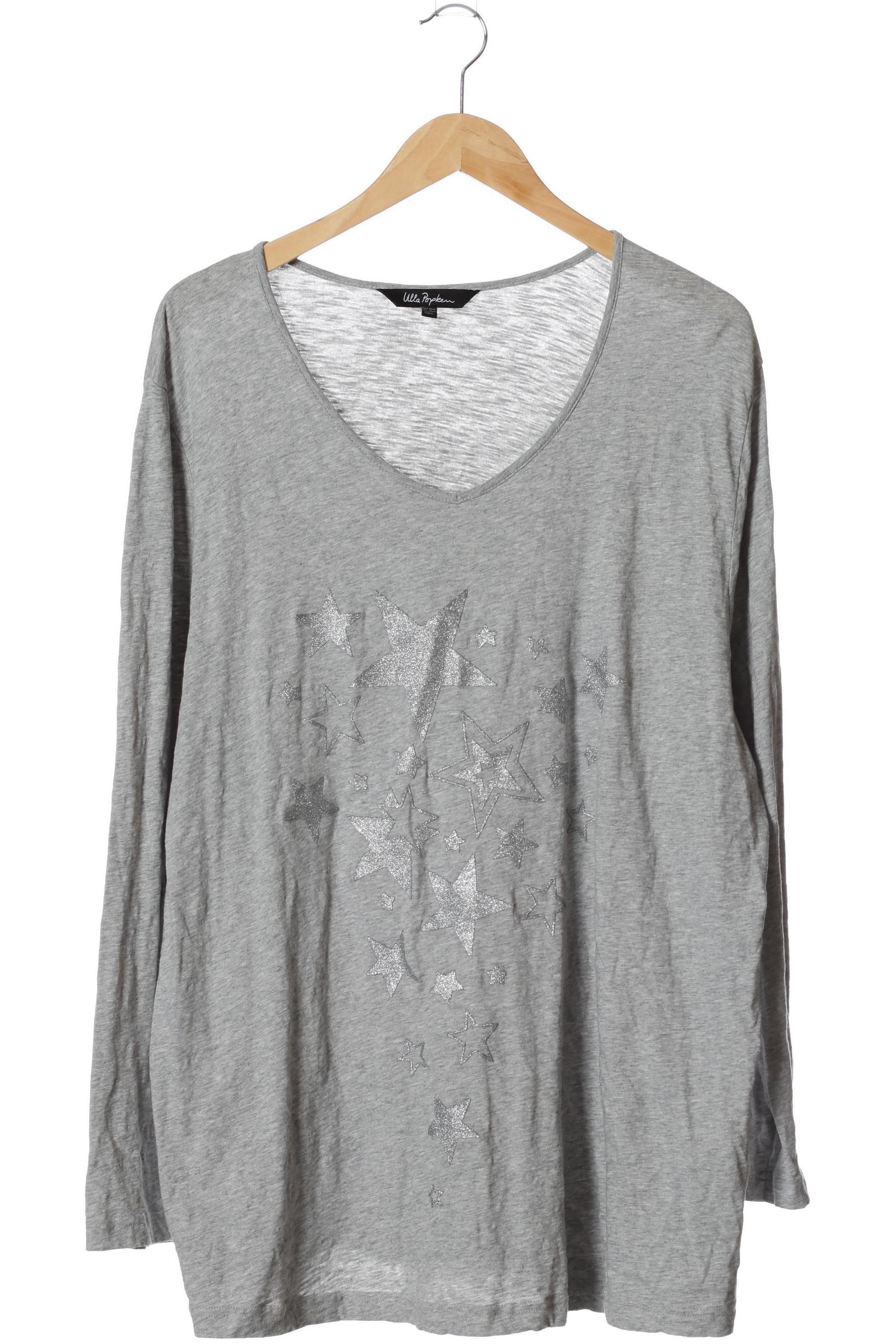 

Ulla Popken Damen Langarmshirt, grau, Gr. 50