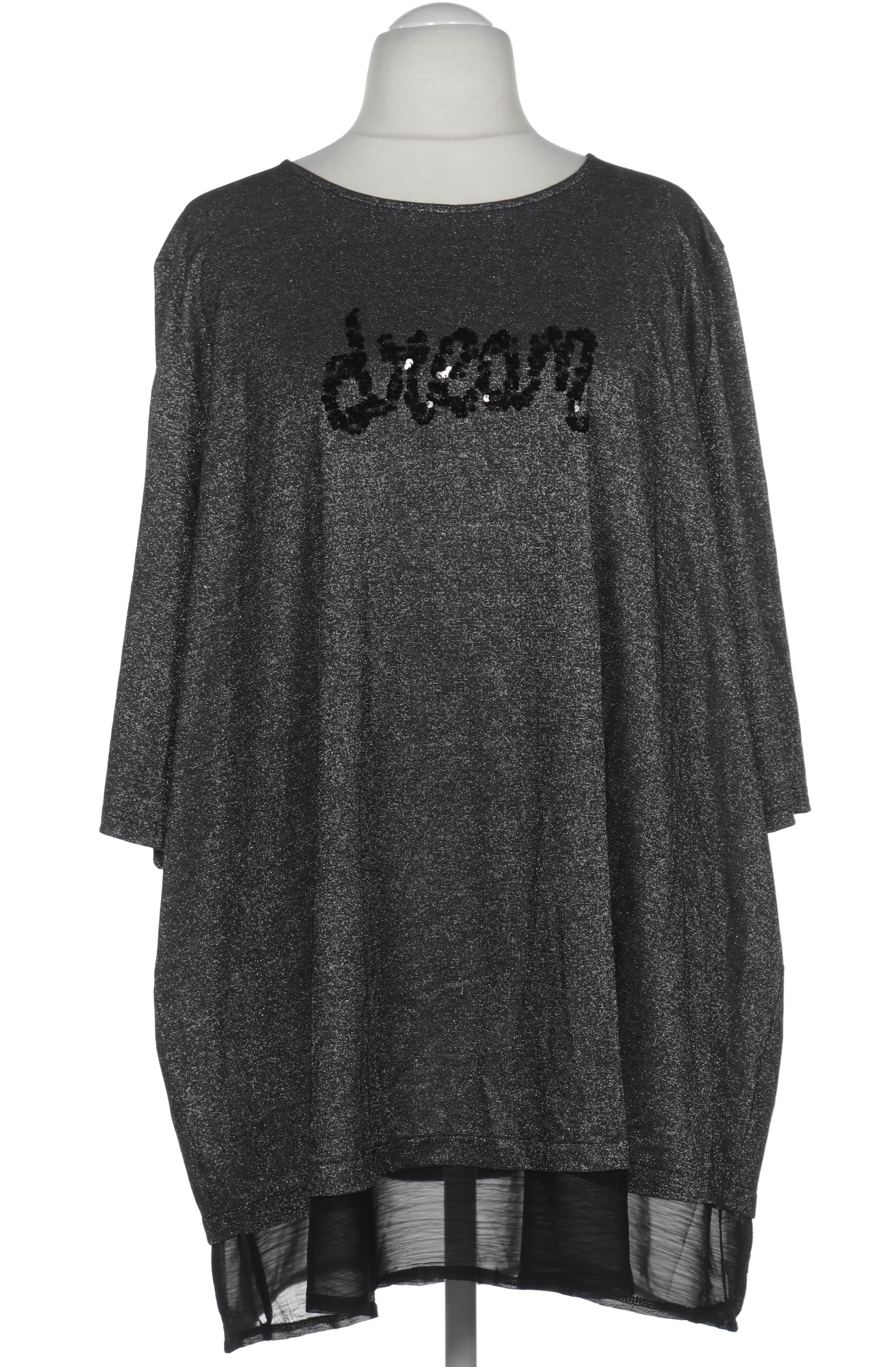 

Ulla Popken Damen Langarmshirt, silber, Gr. 58