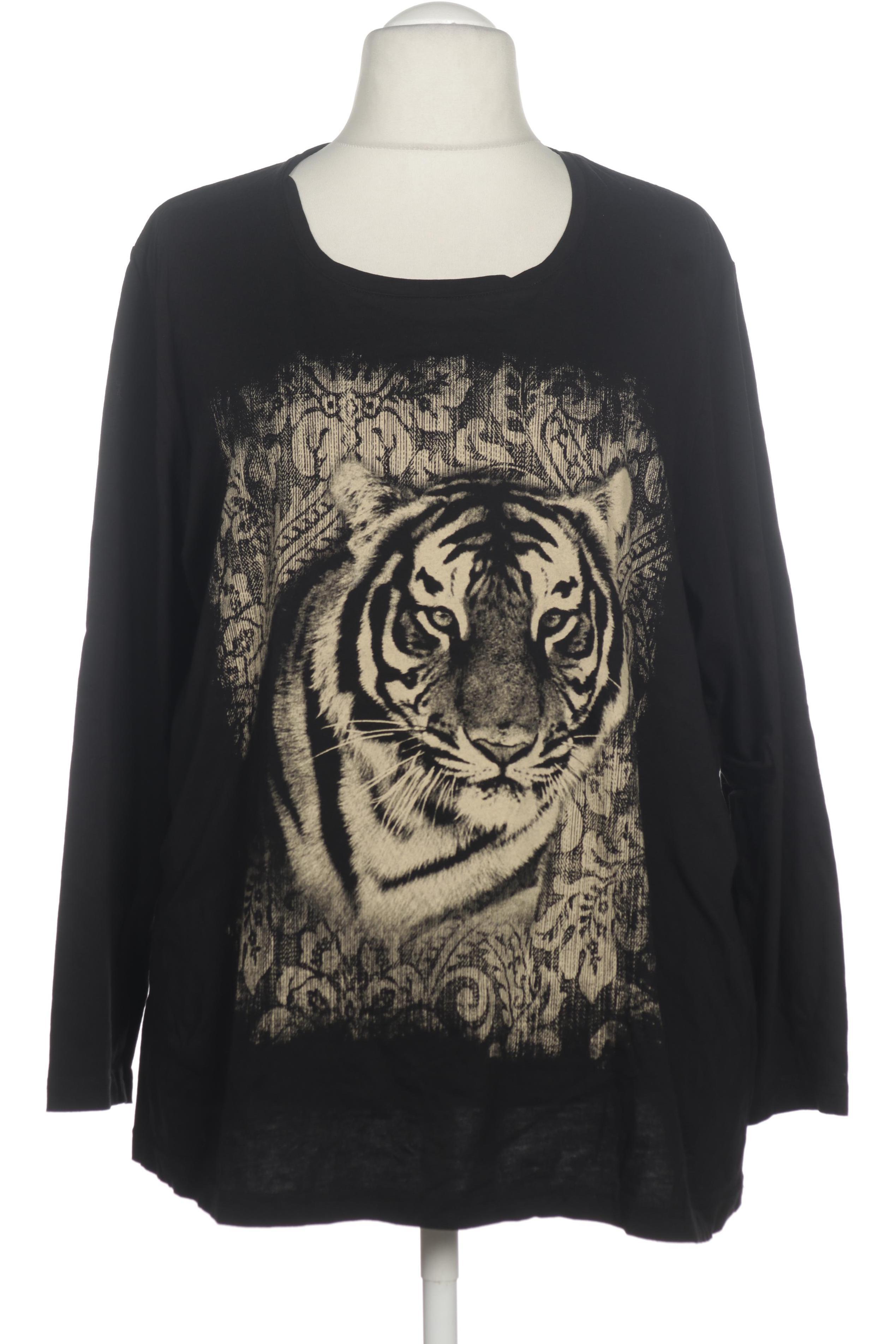 

Ulla Popken Damen Langarmshirt, schwarz, Gr. 20