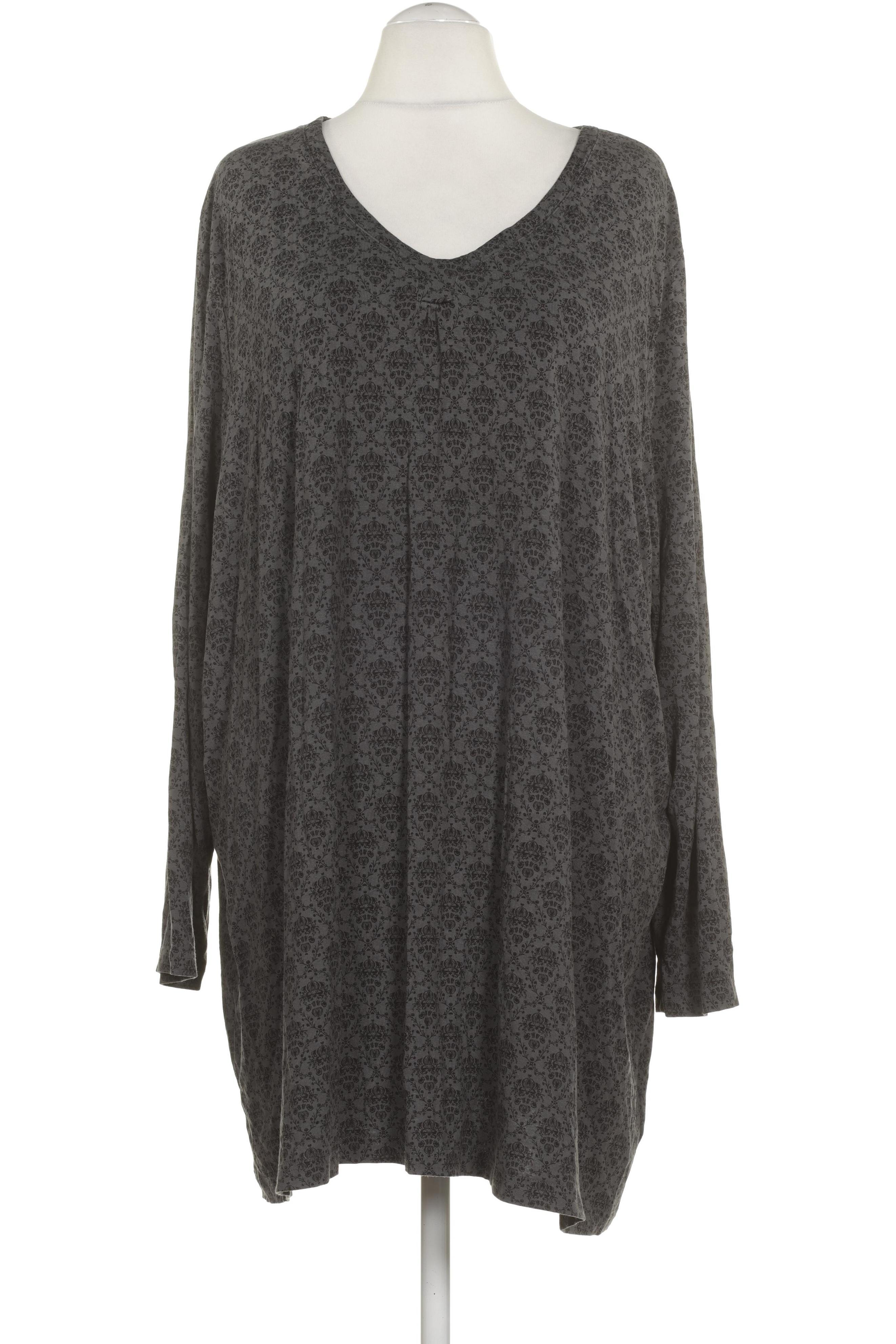 

Ulla Popken Damen Langarmshirt, grau, Gr. 58