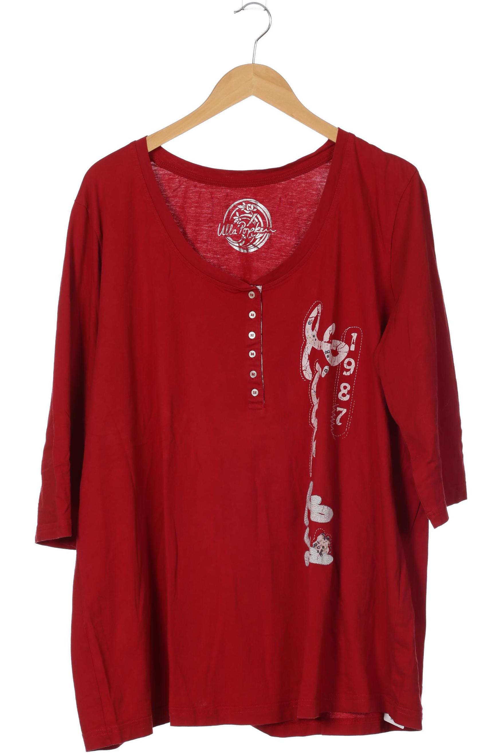 

Ulla Popken Damen Langarmshirt, rot, Gr. 54