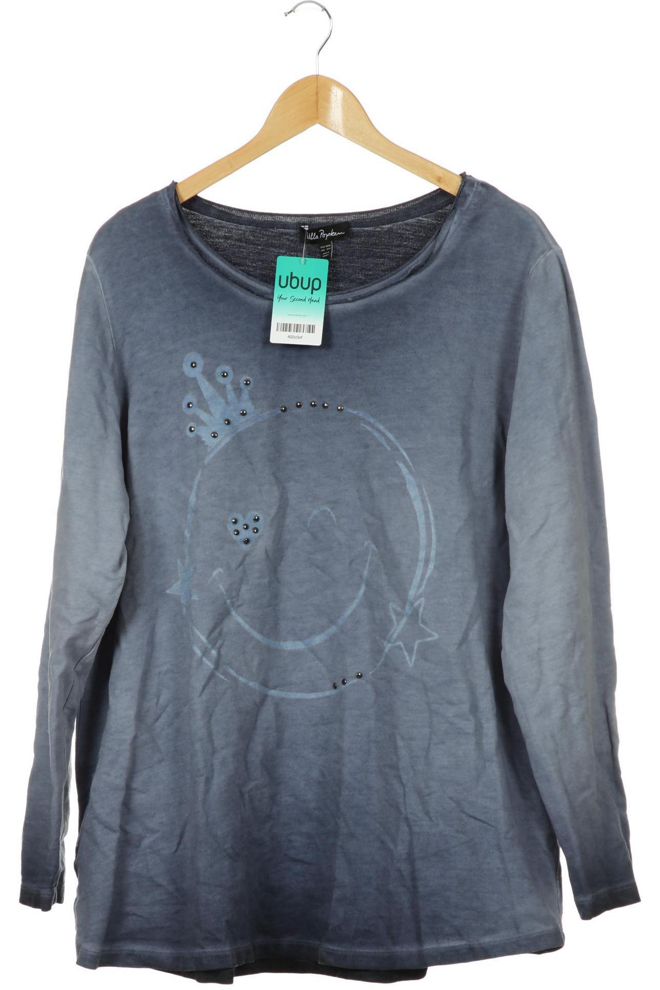 

Ulla Popken Damen Langarmshirt, blau, Gr. 46