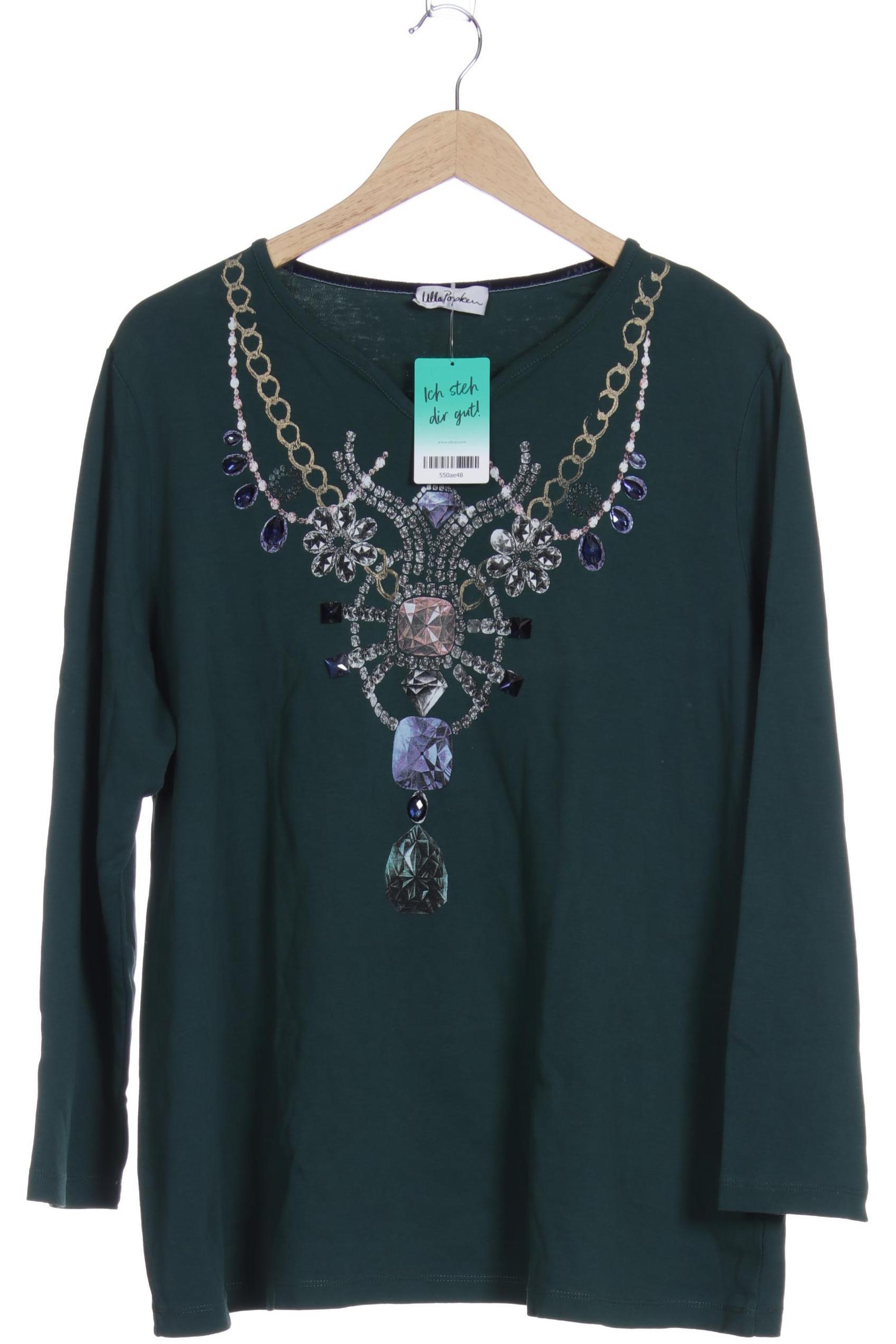

Ulla Popken Damen Langarmshirt, grün, Gr.