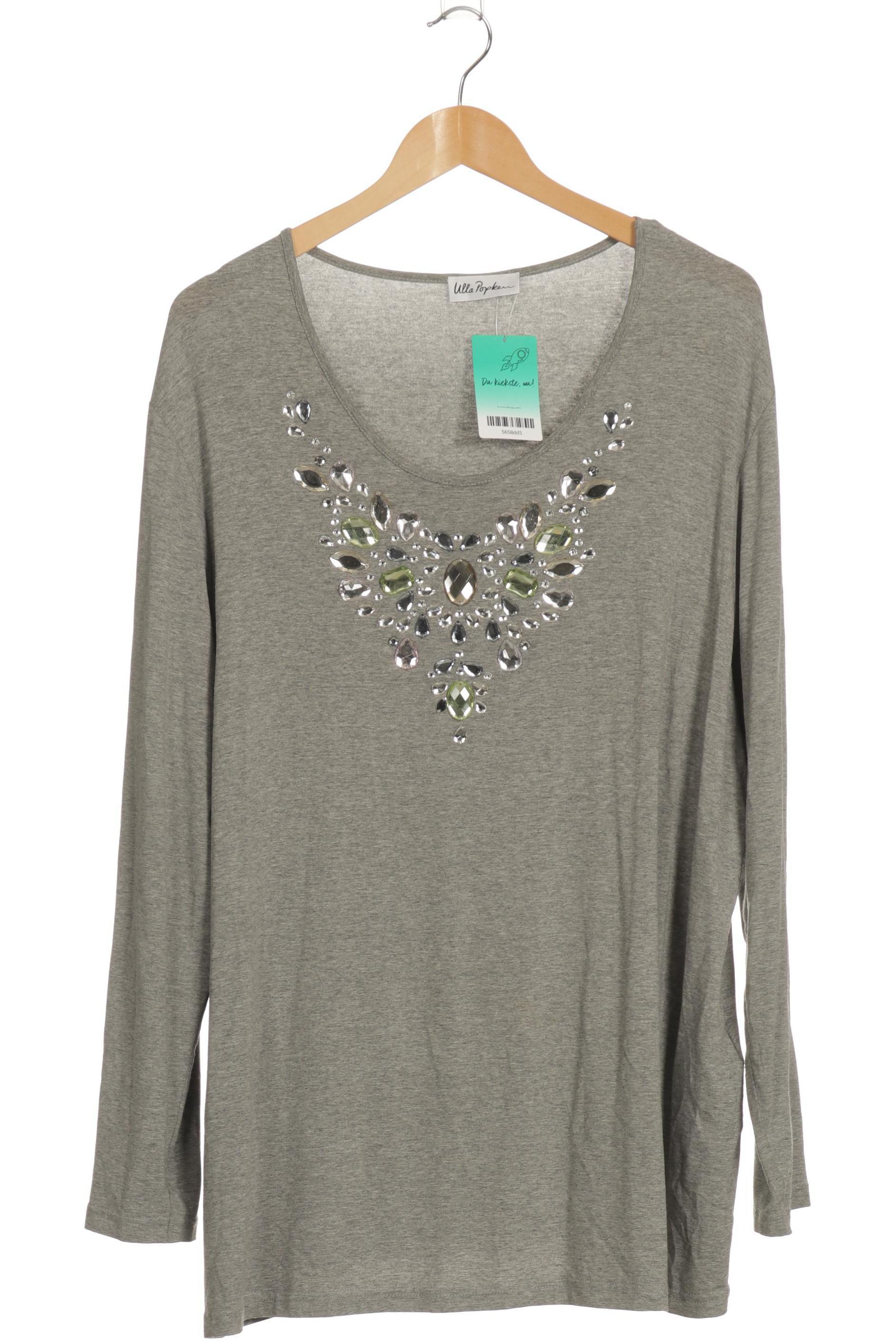 

Ulla Popken Damen Langarmshirt, grau, Gr. 50