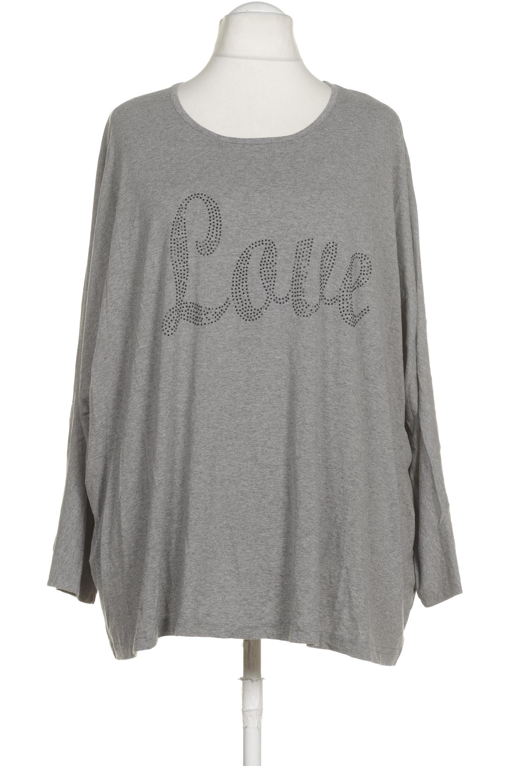 

Ulla Popken Damen Langarmshirt, grau, Gr. 58