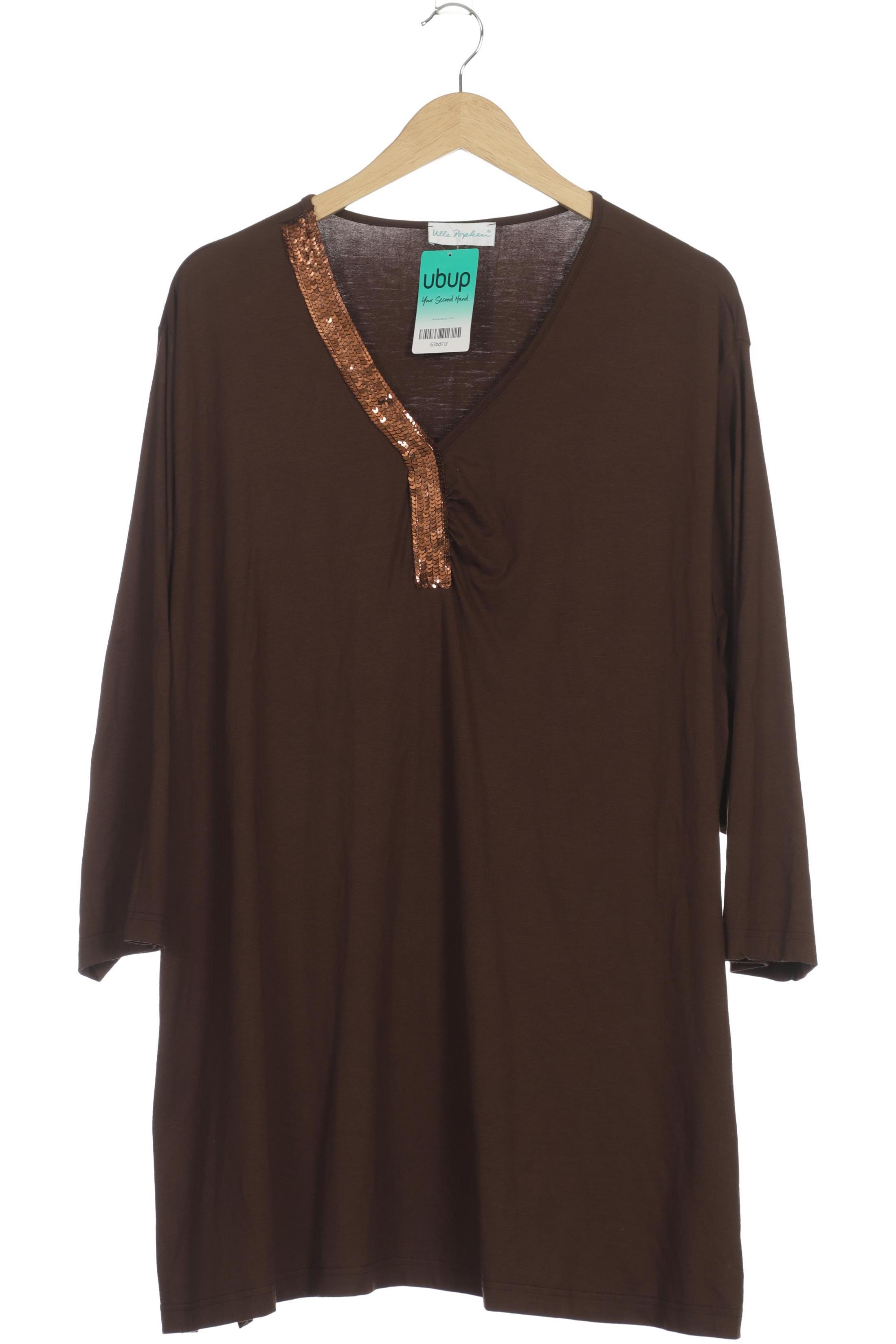 

Ulla Popken Damen Langarmshirt, braun, Gr. 54