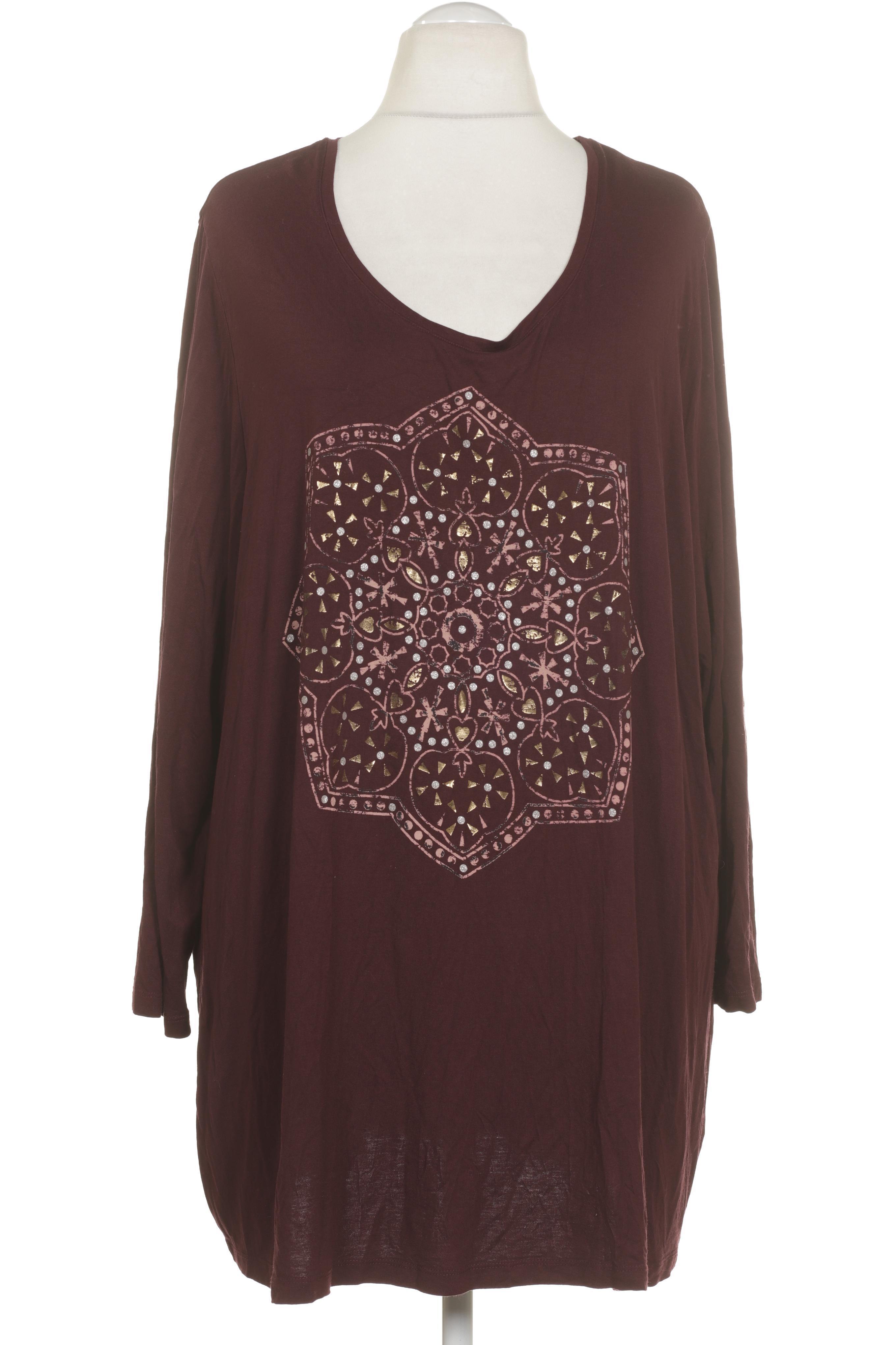 

Ulla Popken Damen Langarmshirt, braun, Gr. 58