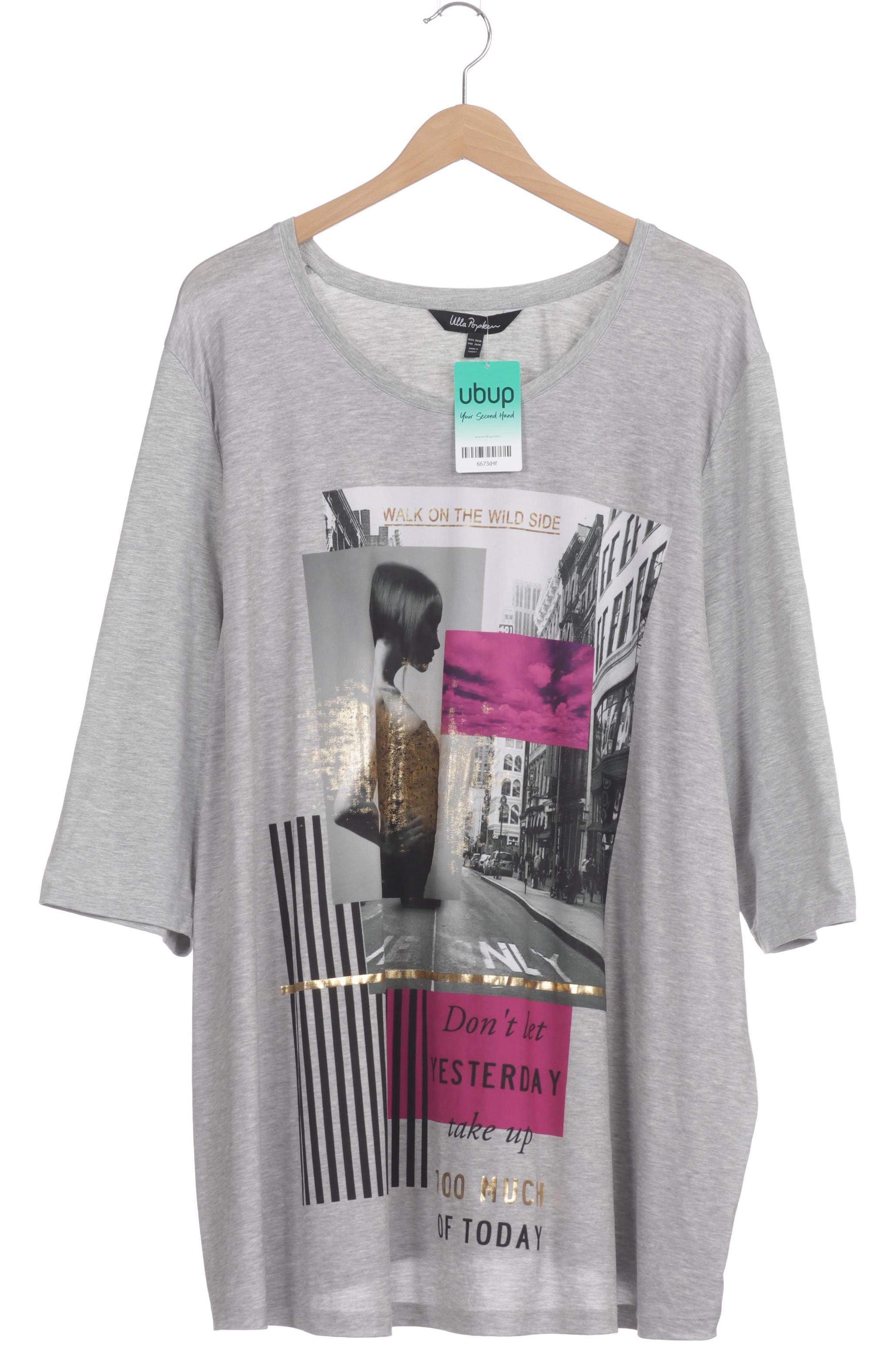 

Ulla Popken Damen Langarmshirt, grau, Gr. 54