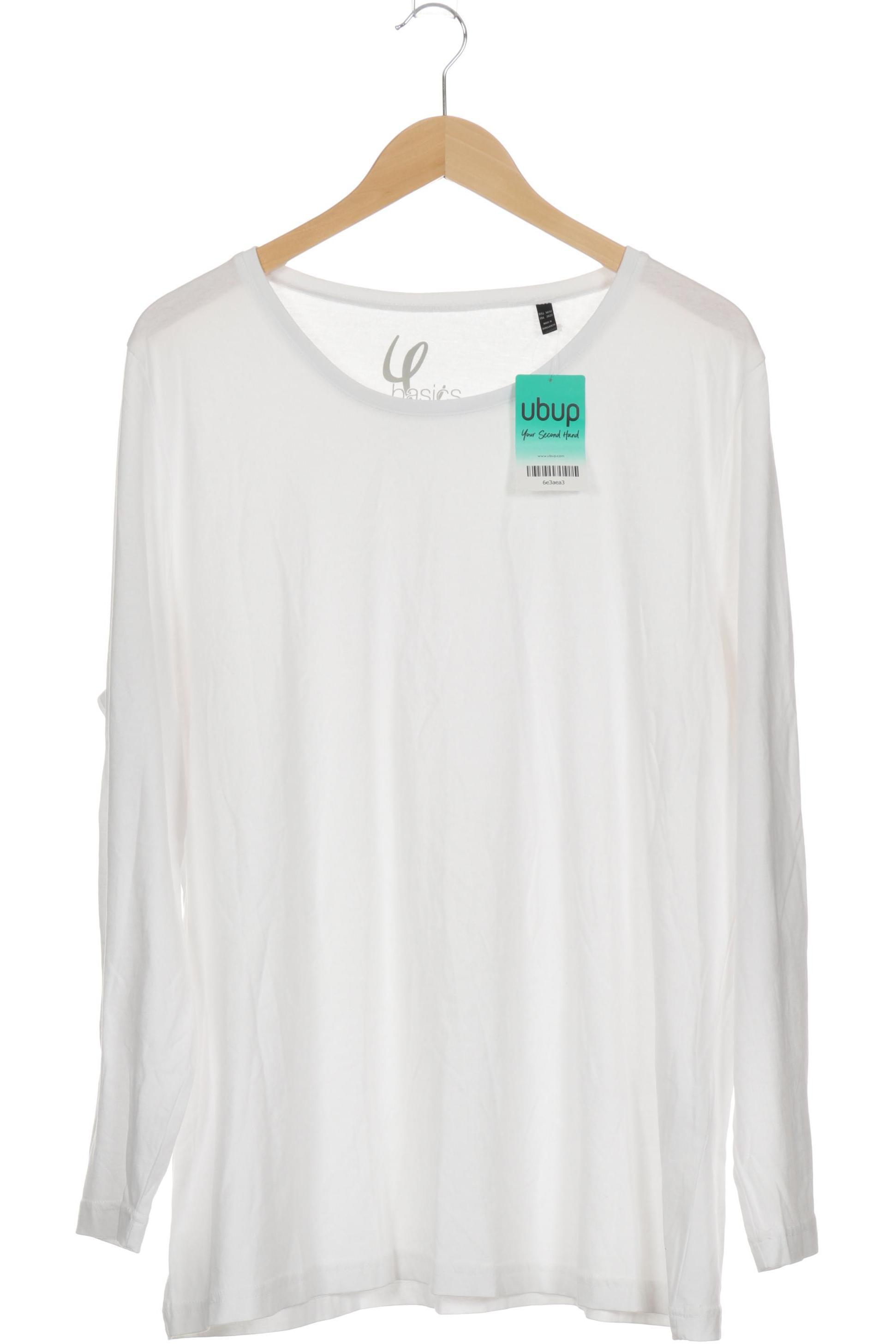 

Ulla Popken Damen Langarmshirt, weiß, Gr. 50