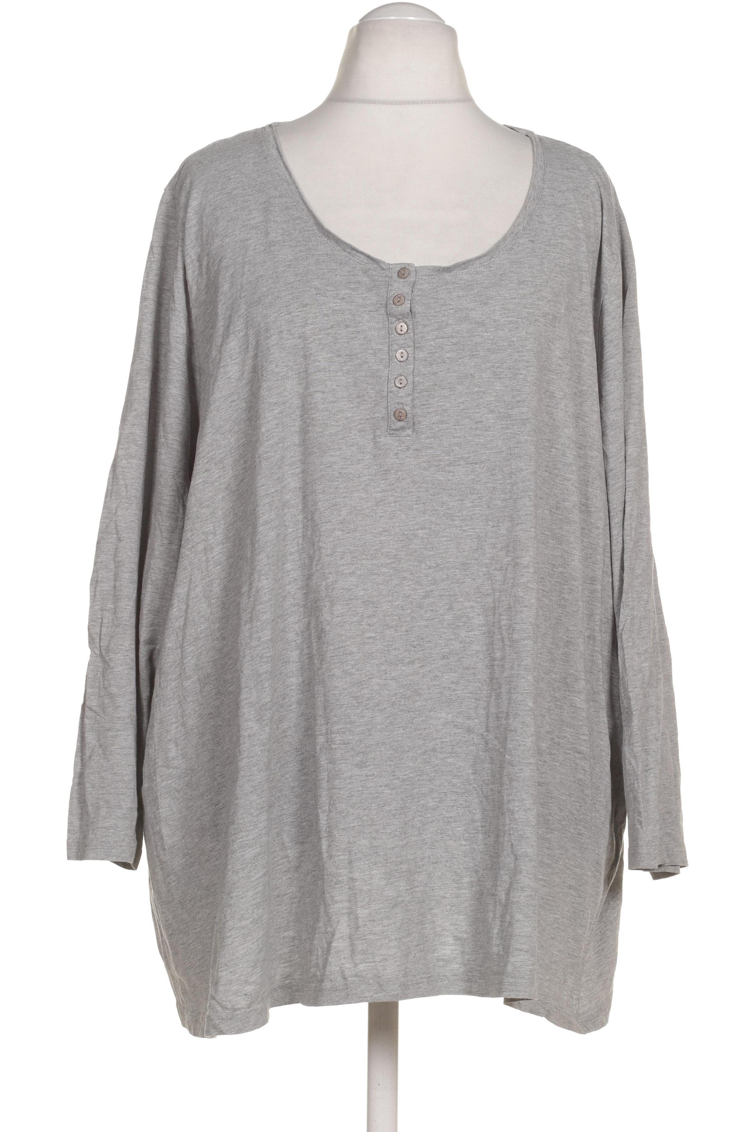 

Ulla Popken Damen Langarmshirt, grau, Gr. 62