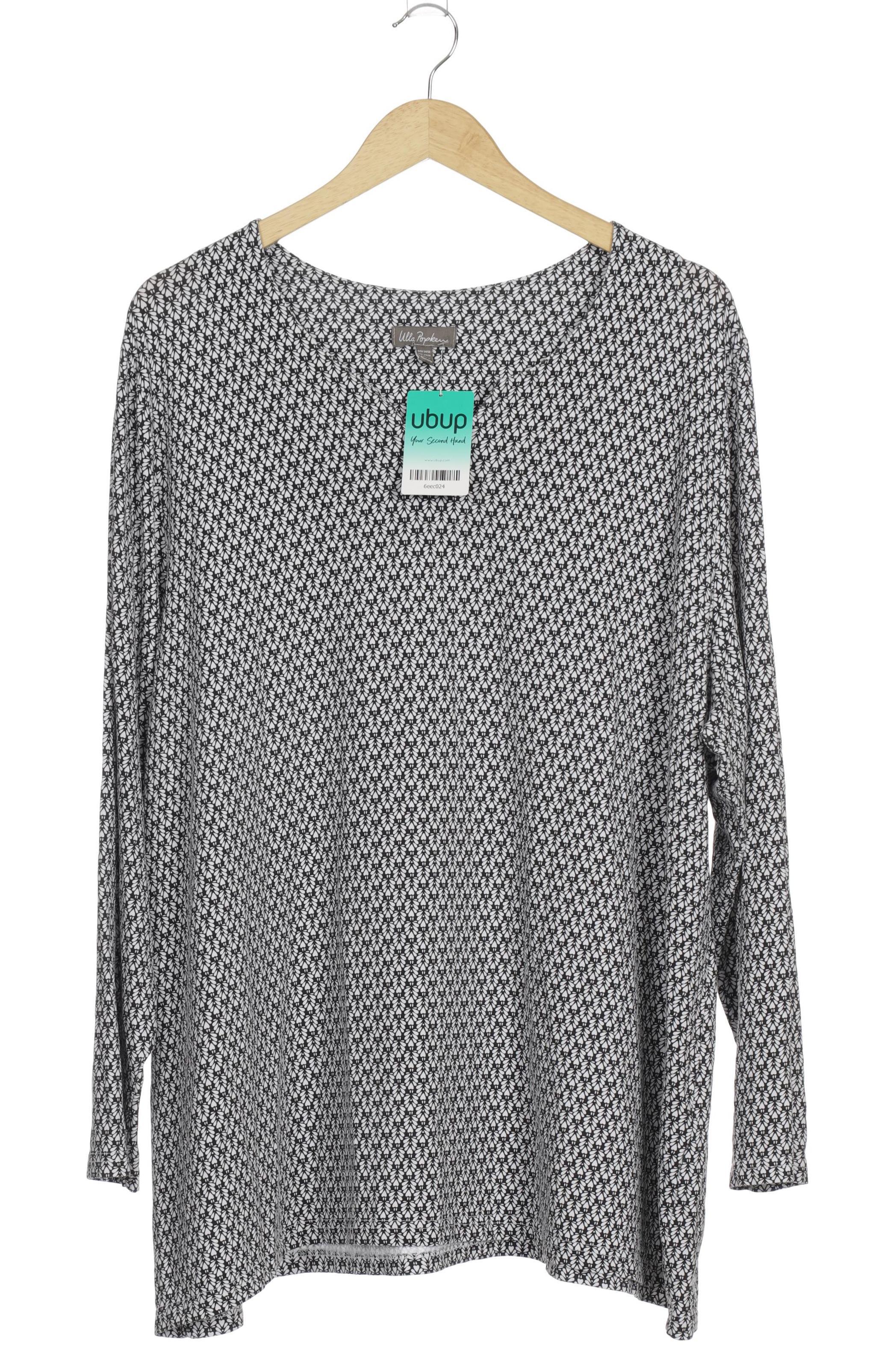

Ulla Popken Damen Langarmshirt, weiß, Gr. 54
