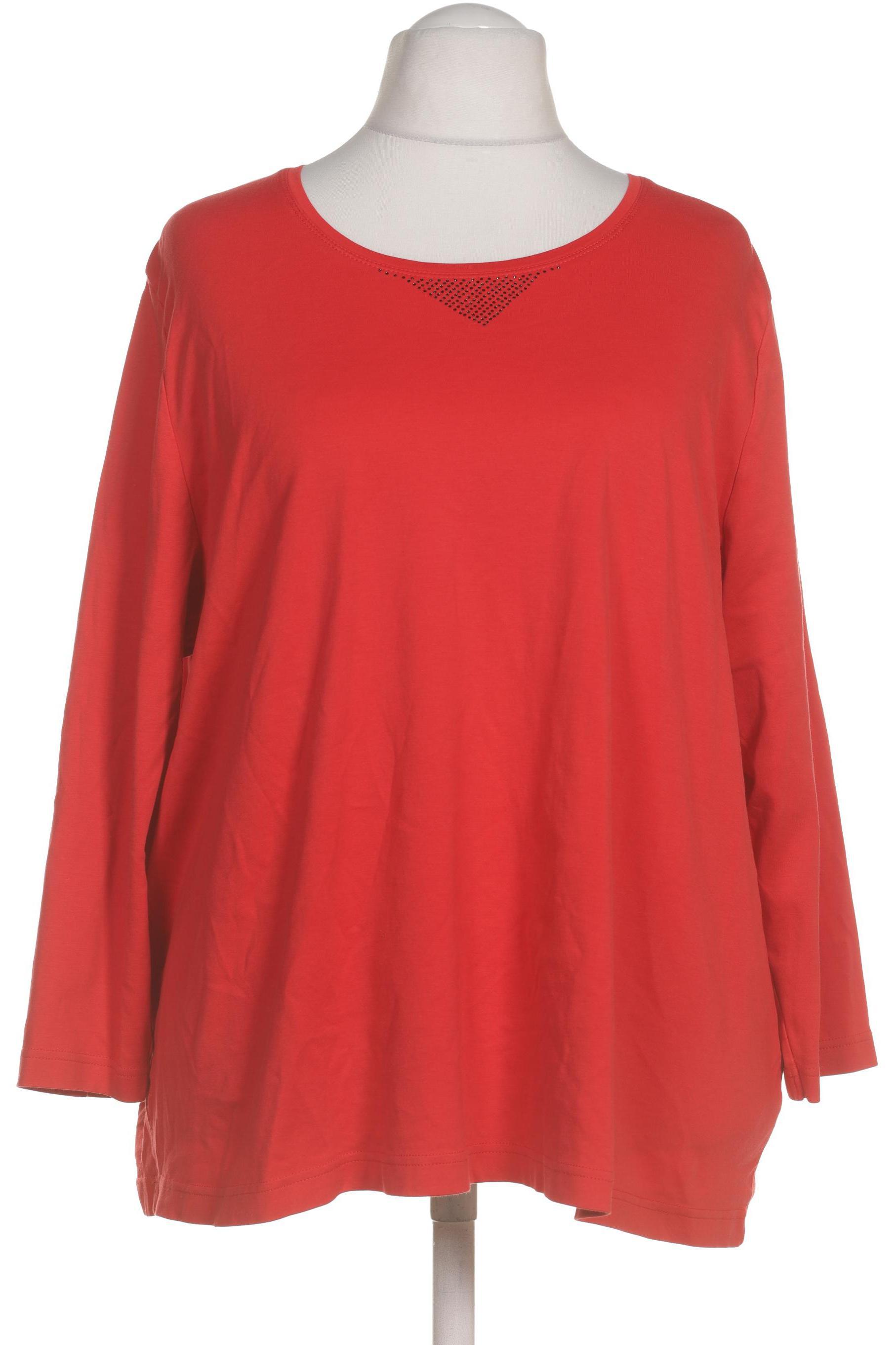 

Ulla Popken Damen Langarmshirt, rot, Gr. 54