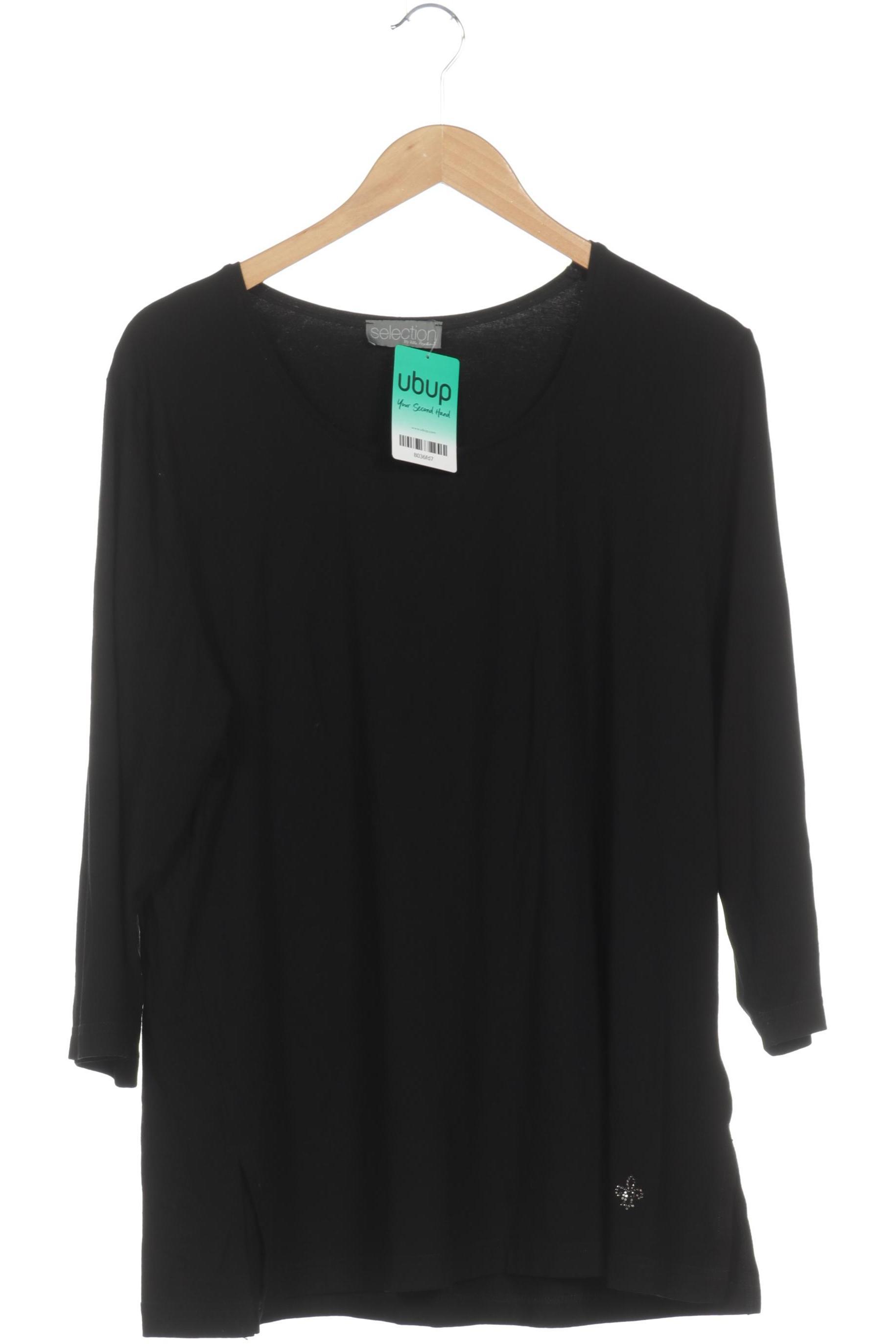 

Ulla Popken Damen Langarmshirt, schwarz, Gr. 46