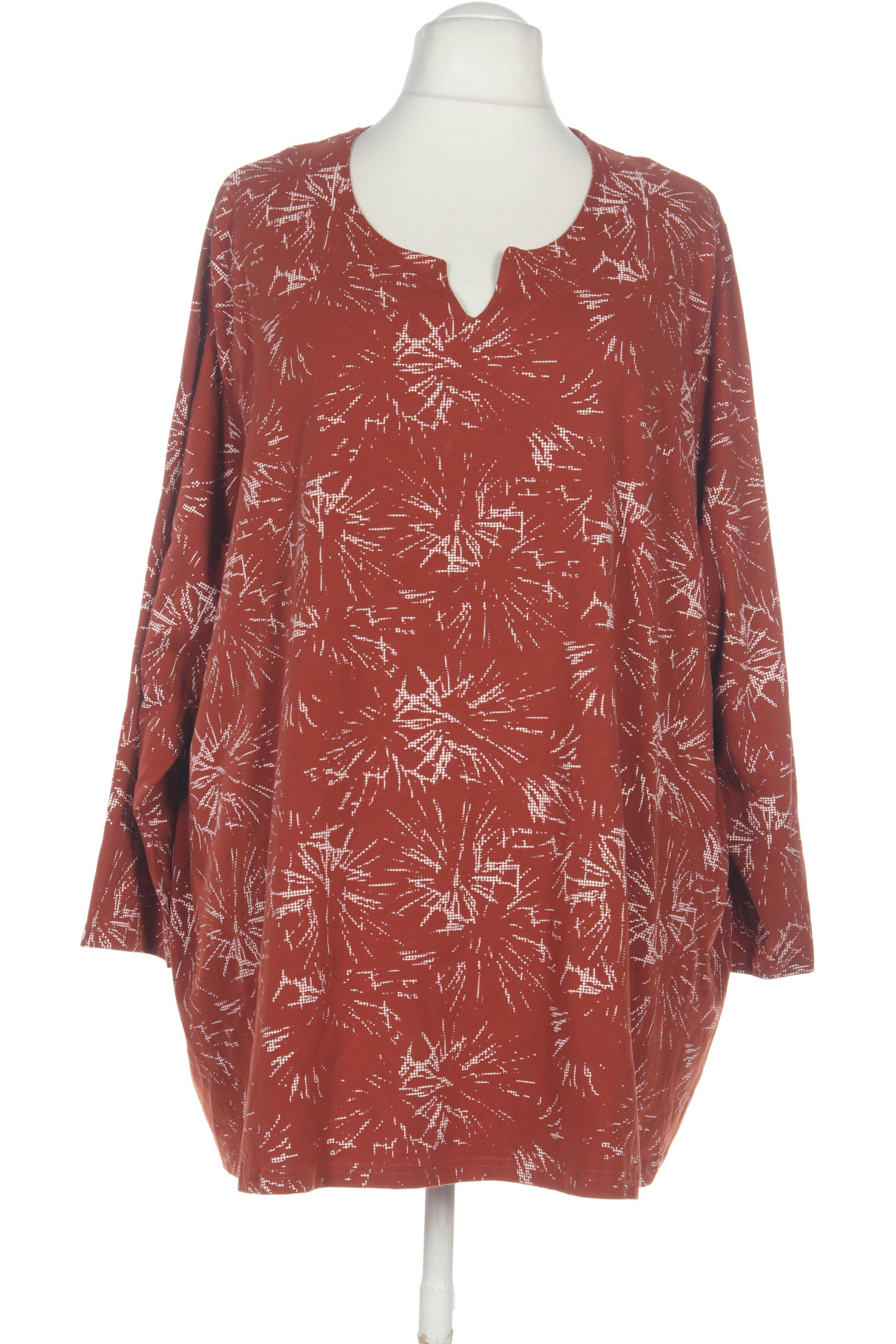 

Ulla Popken Damen Langarmshirt, braun, Gr. 58