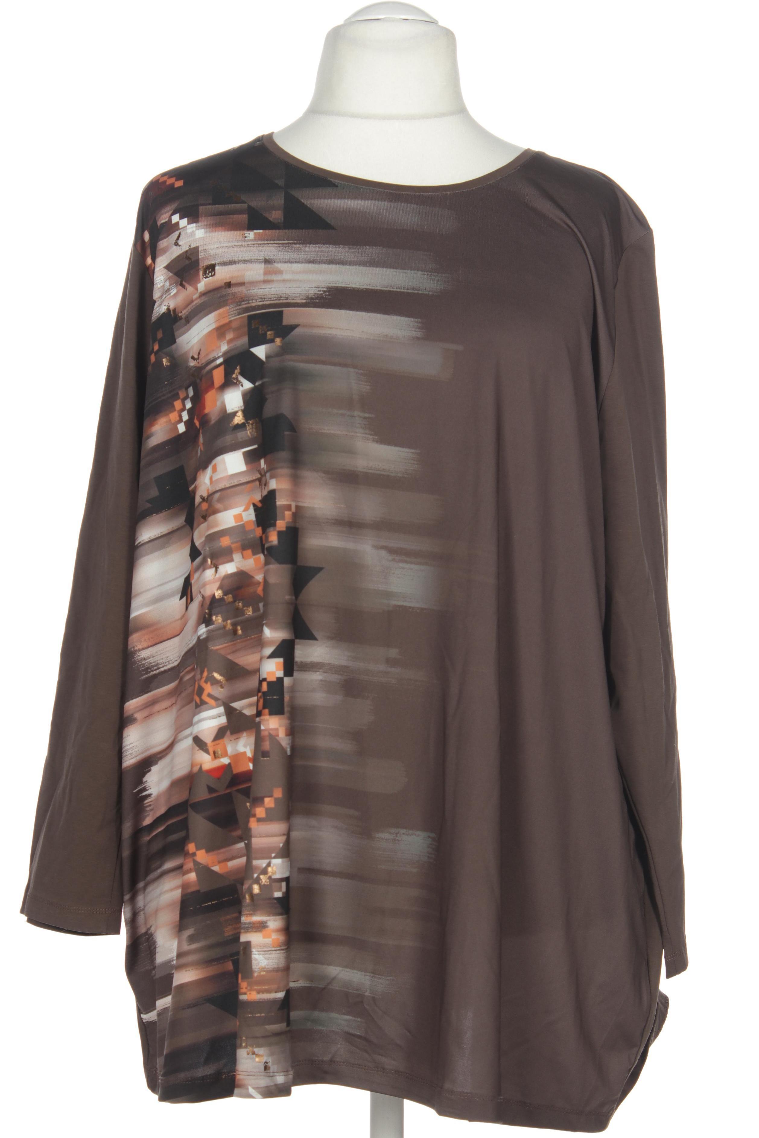 

Ulla Popken Damen Langarmshirt, braun, Gr. 58