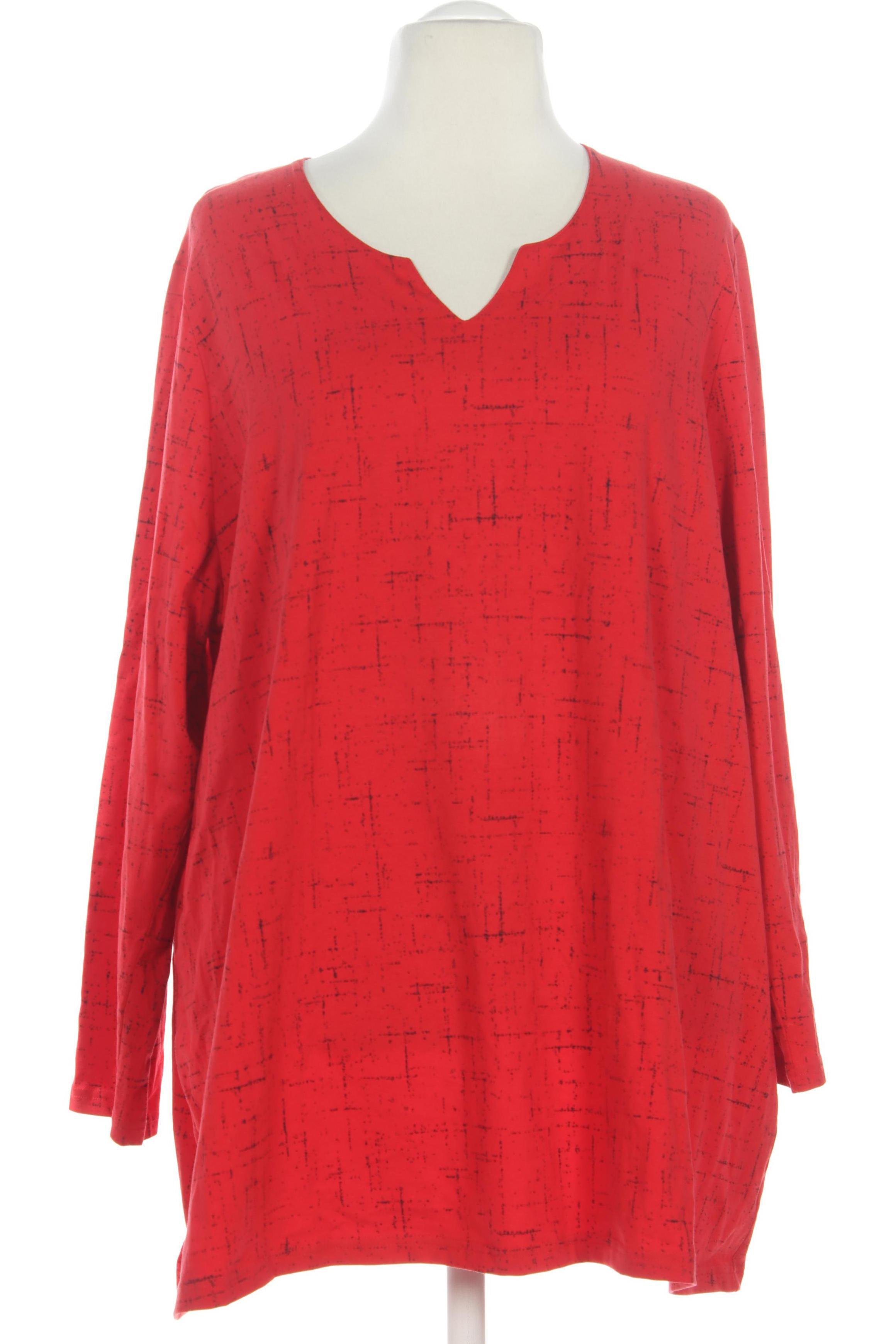 

Ulla Popken Damen Langarmshirt, rot, Gr. 54