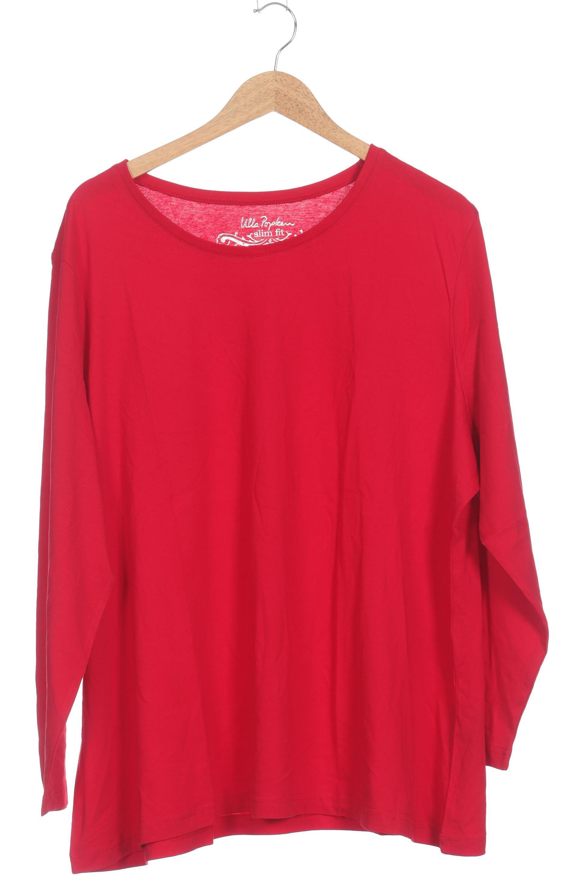 

Ulla Popken Damen Langarmshirt, rot, Gr. 54