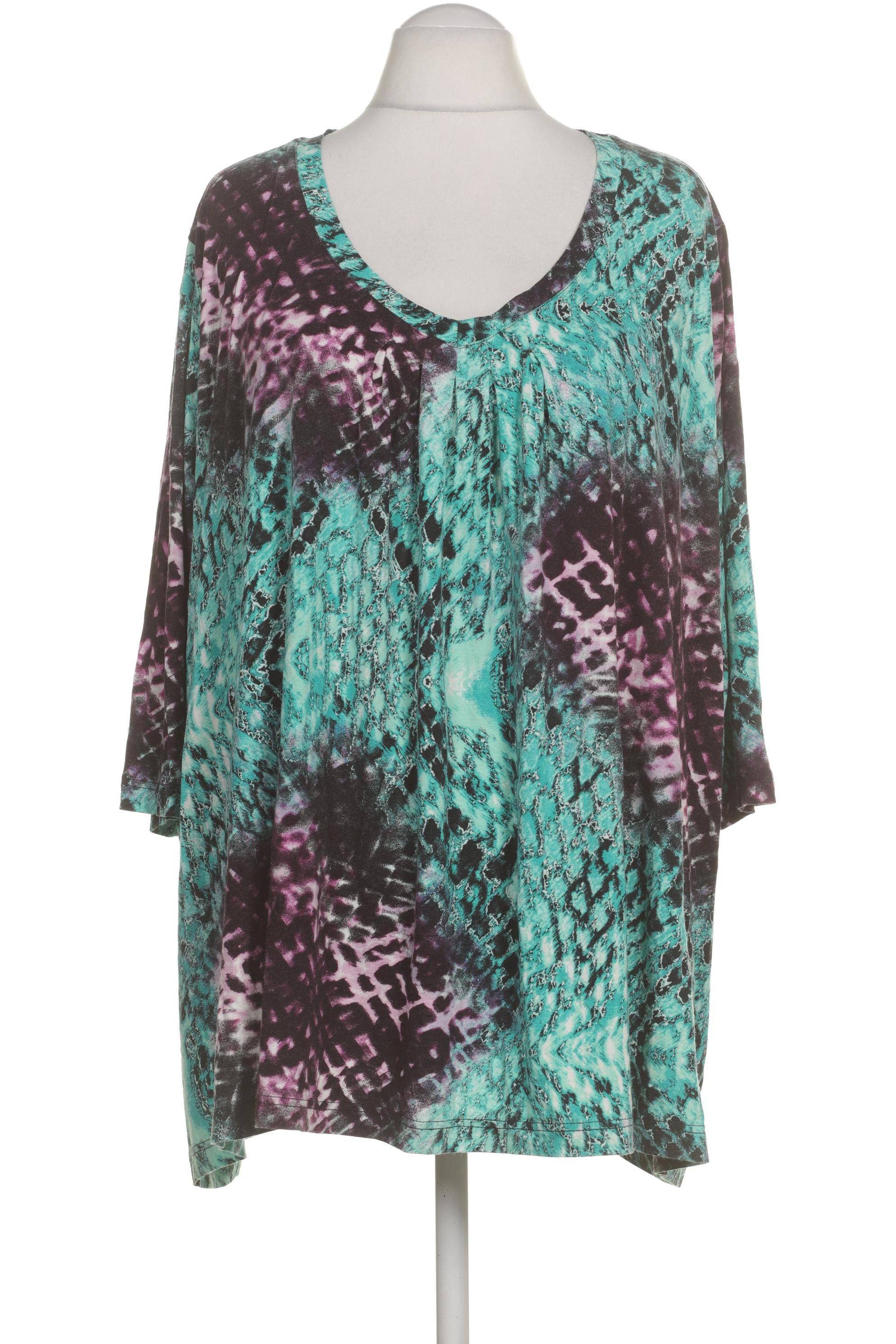 

Ulla Popken Damen Langarmshirt, türkis, Gr. 54