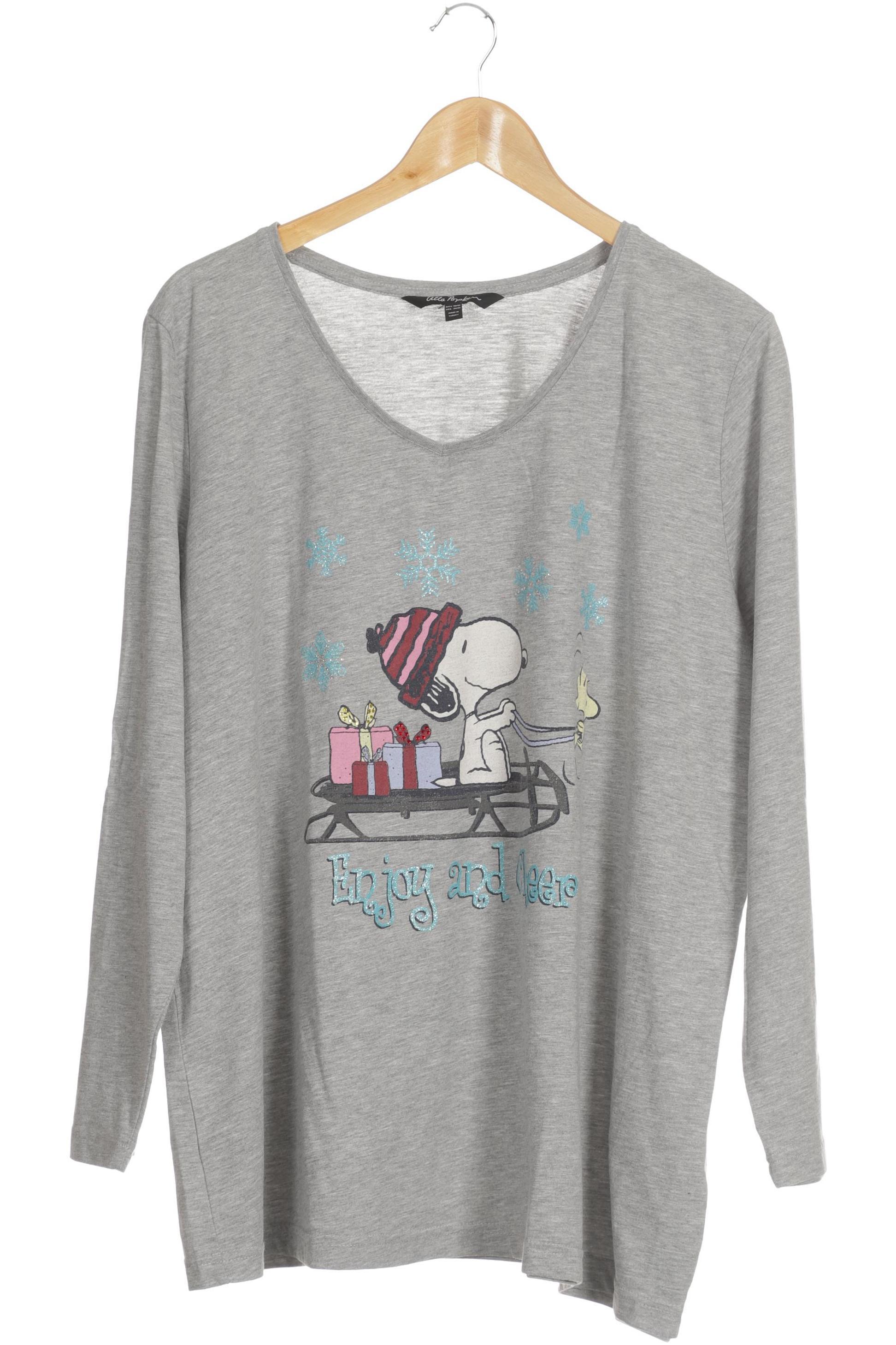 

Ulla Popken Damen Langarmshirt, grau, Gr. 50