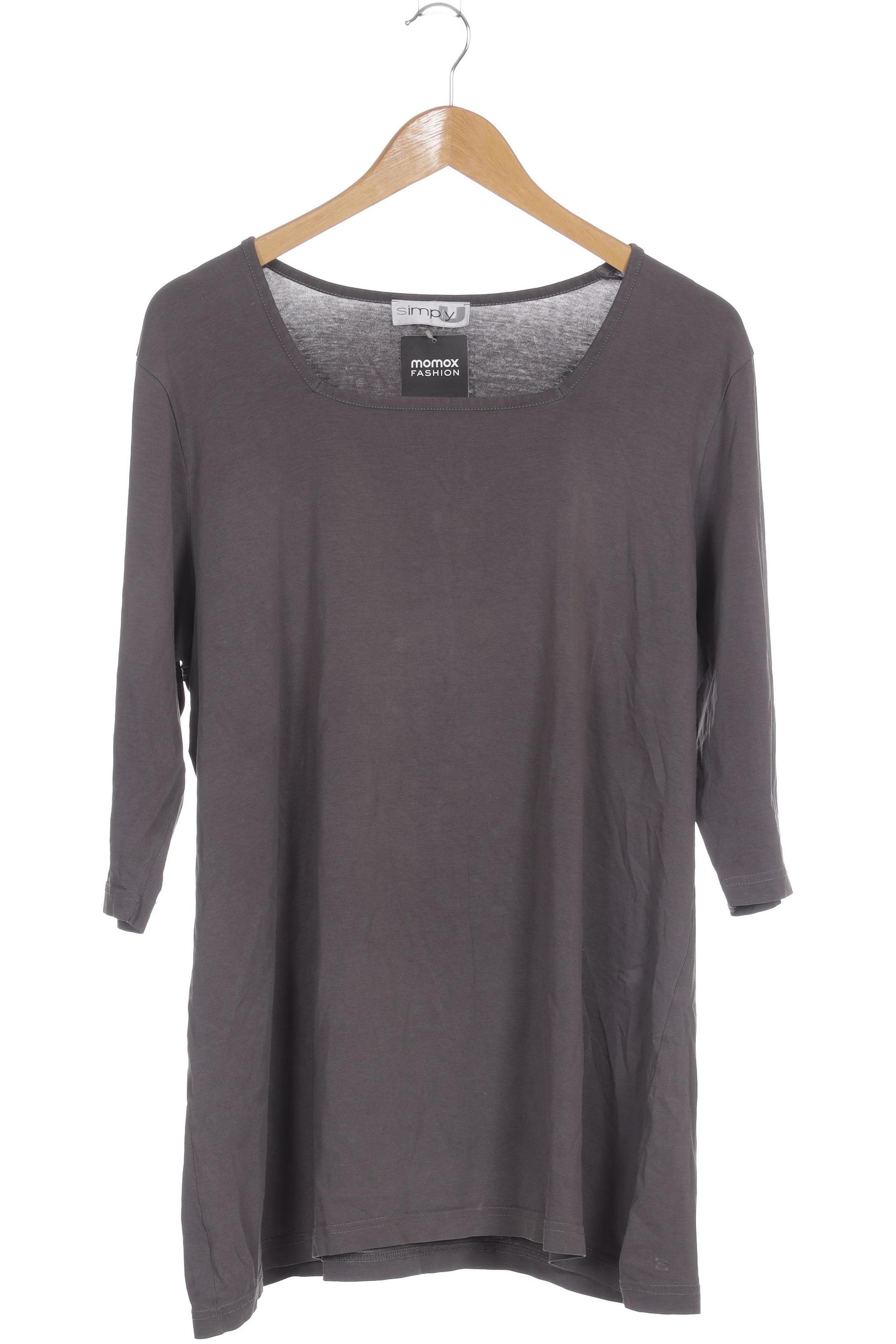 

Ulla Popken Damen Langarmshirt, grau, Gr.