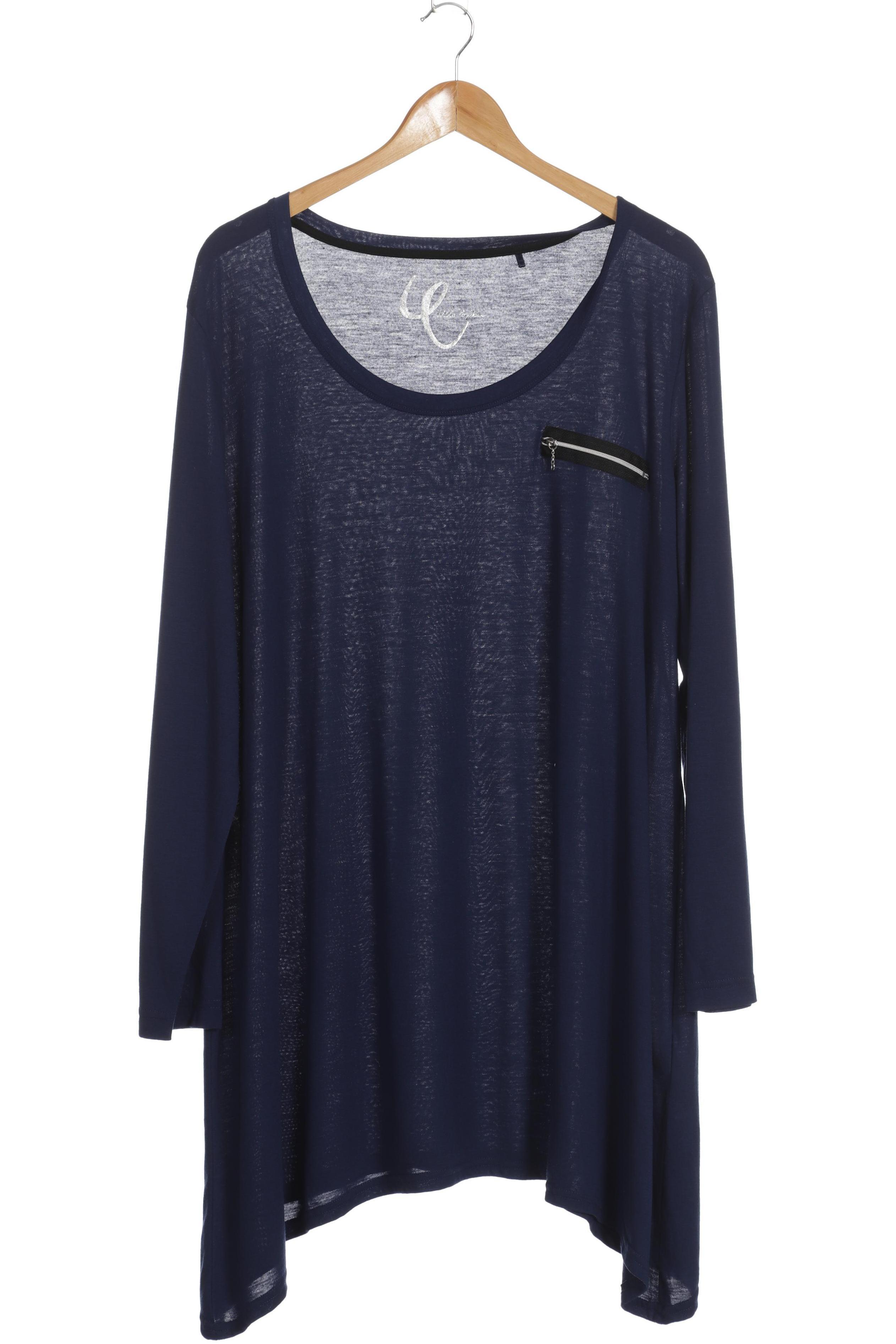 

Ulla Popken Damen Langarmshirt, blau, Gr. 50