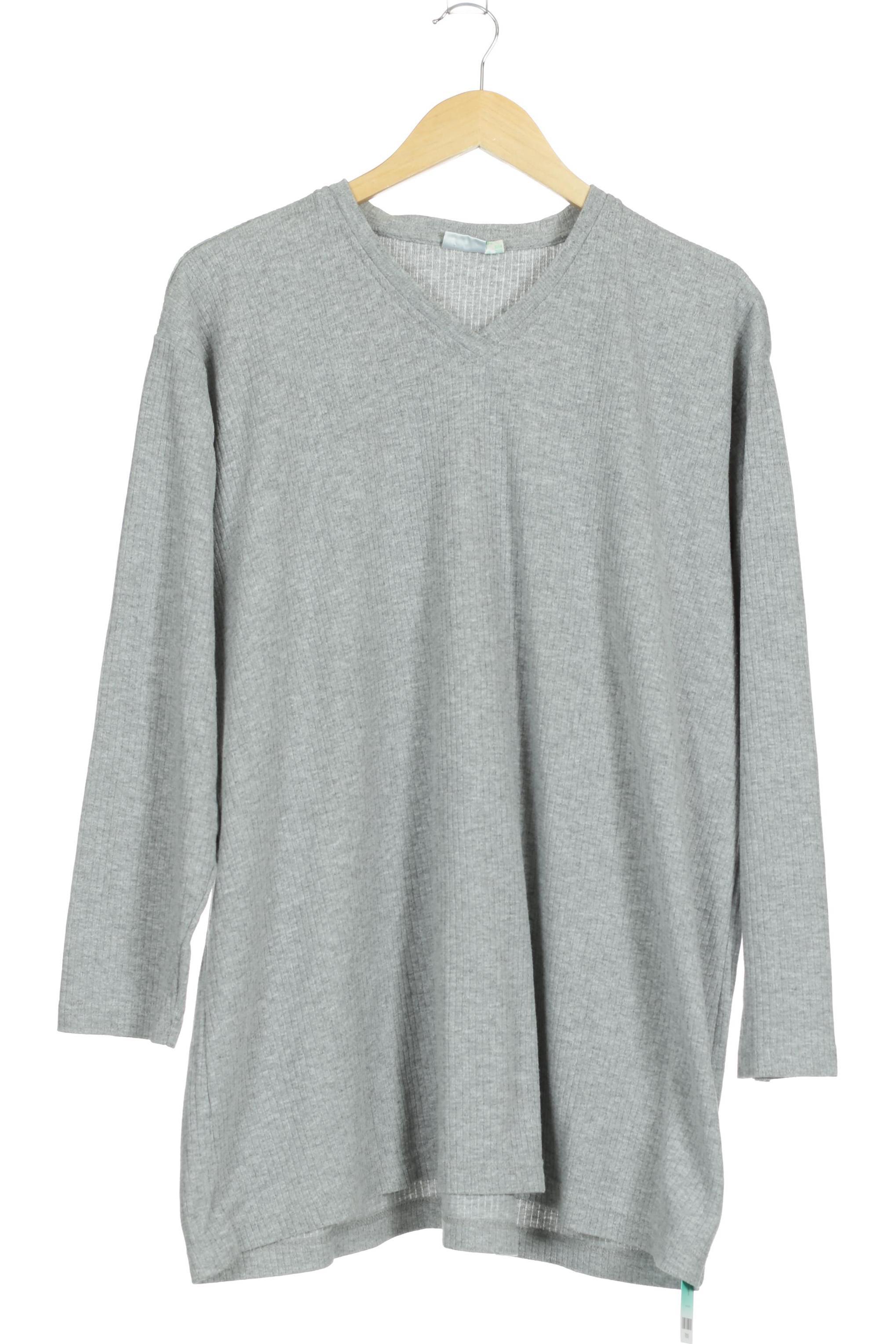 

Ulla Popken Damen Langarmshirt, grau, Gr. 46