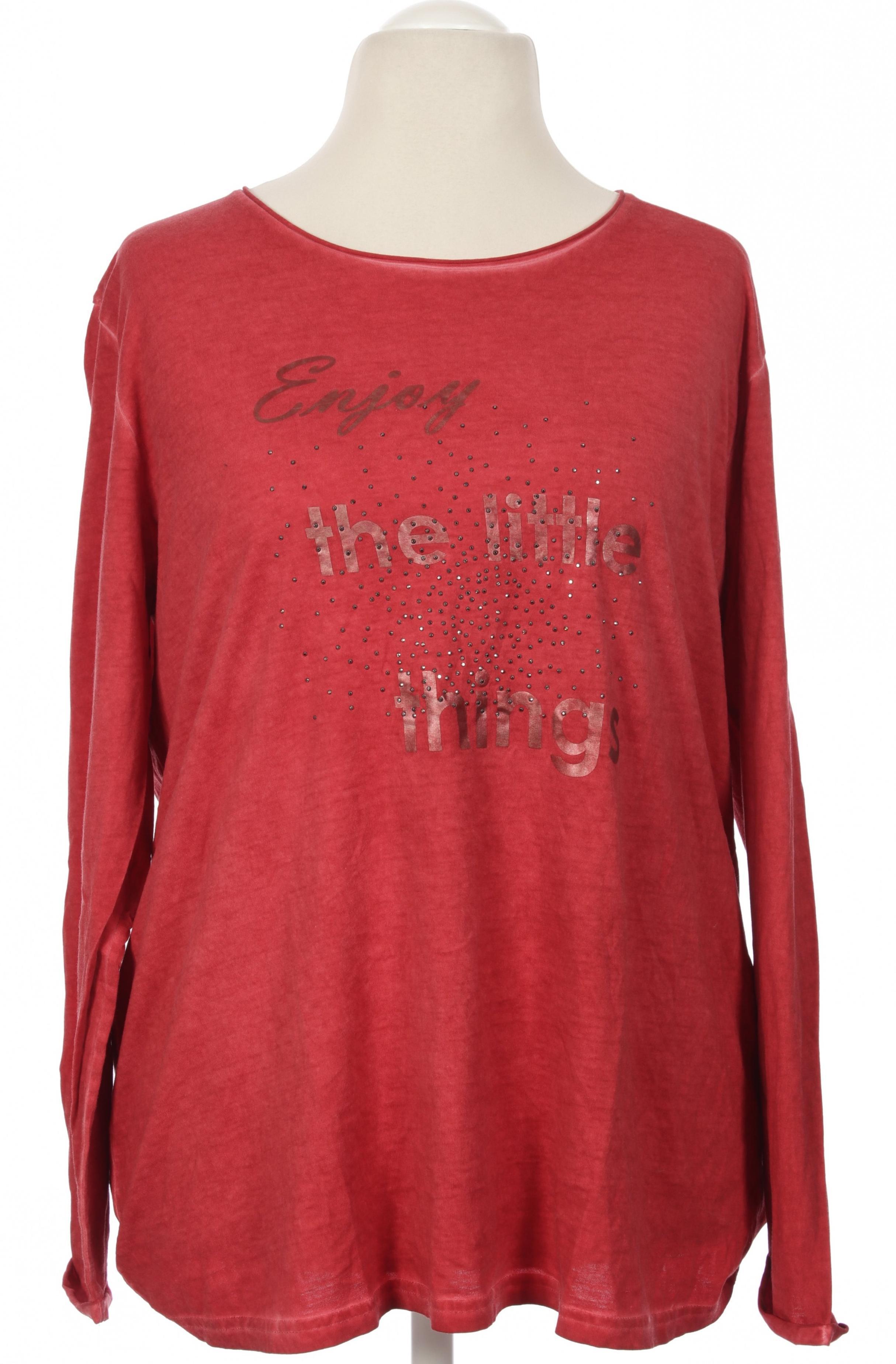 

Ulla Popken Damen Langarmshirt, rot, Gr. 46