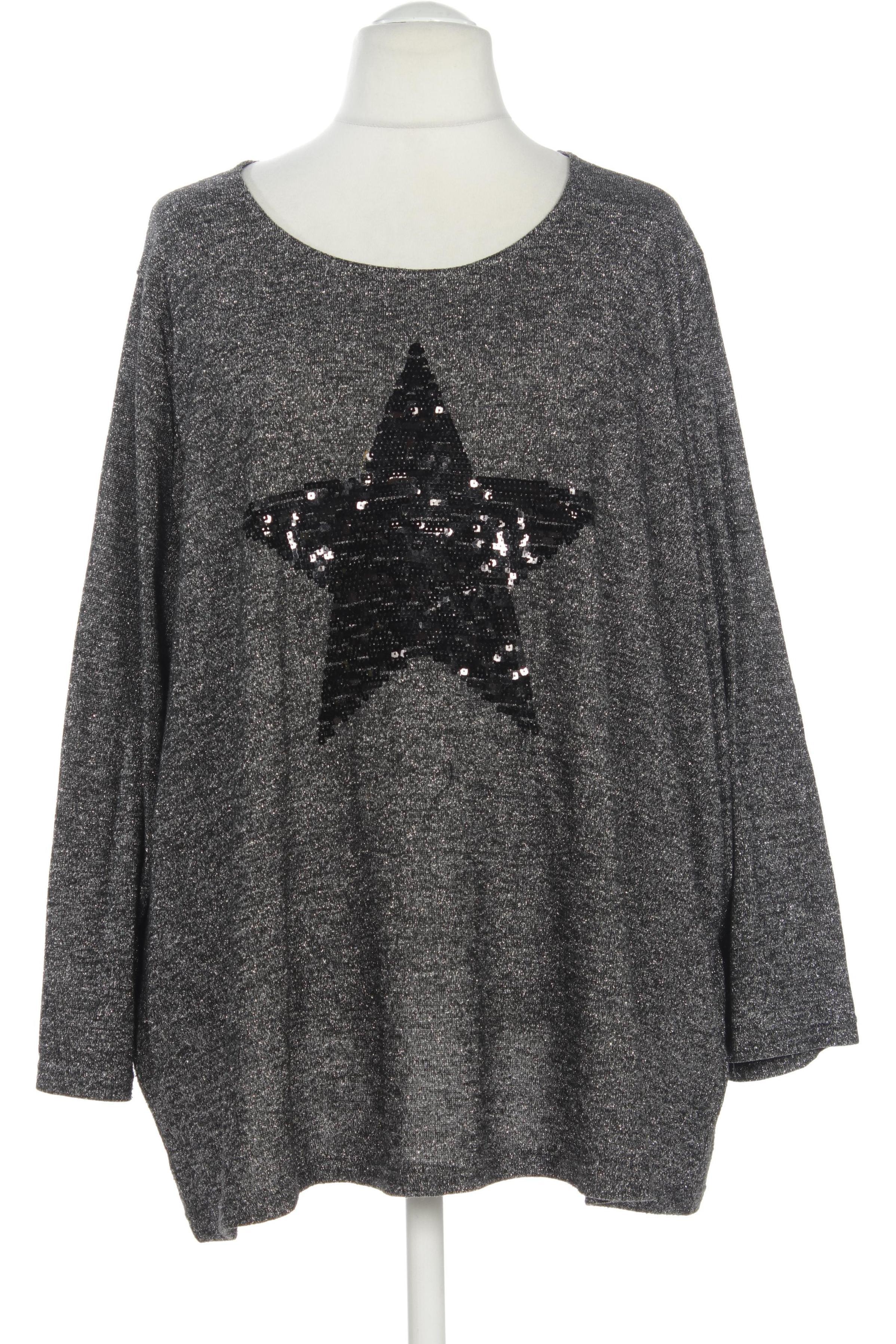 

Ulla Popken Damen Langarmshirt, grau, Gr. 58