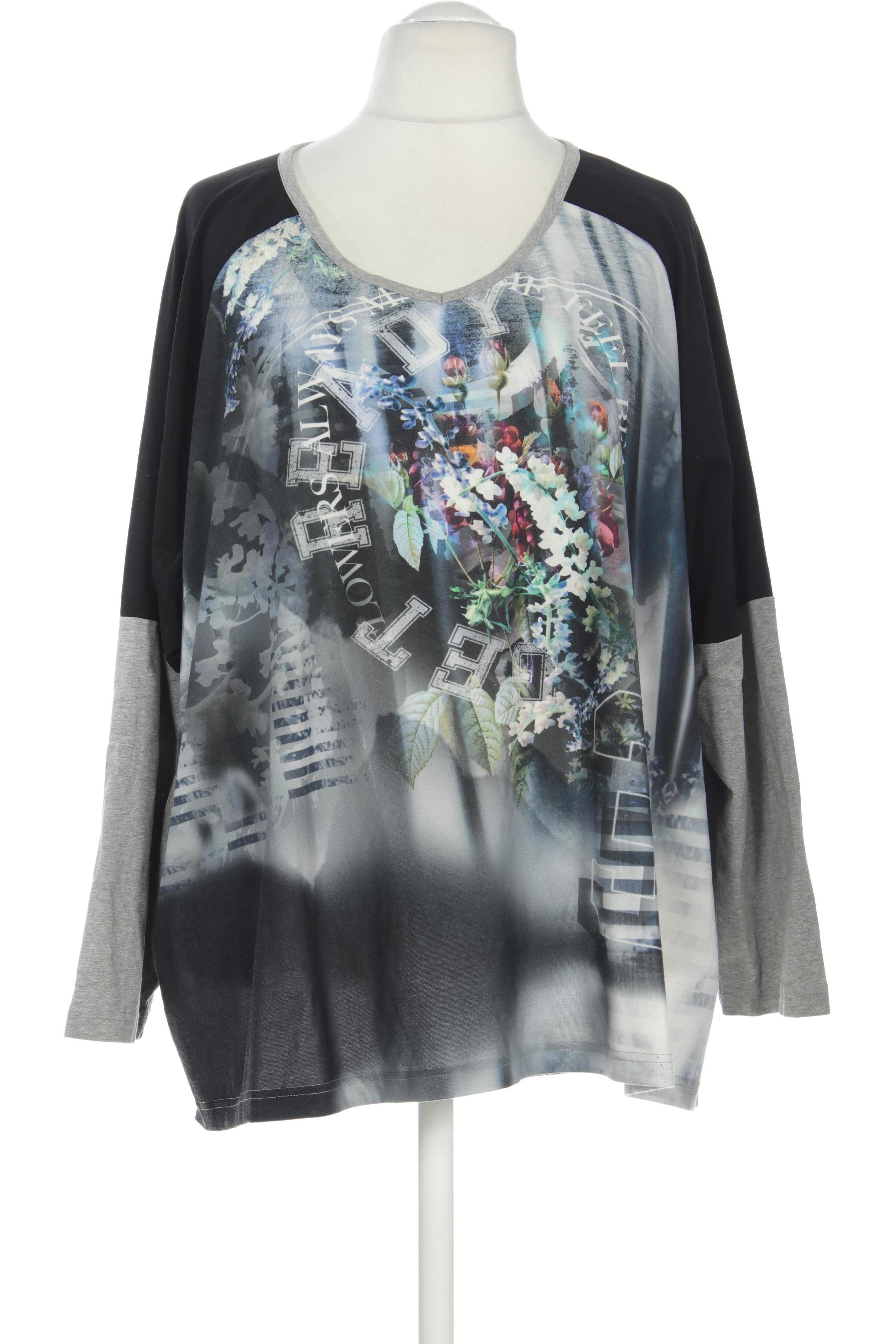 

Ulla Popken Damen Langarmshirt, grau, Gr. 58