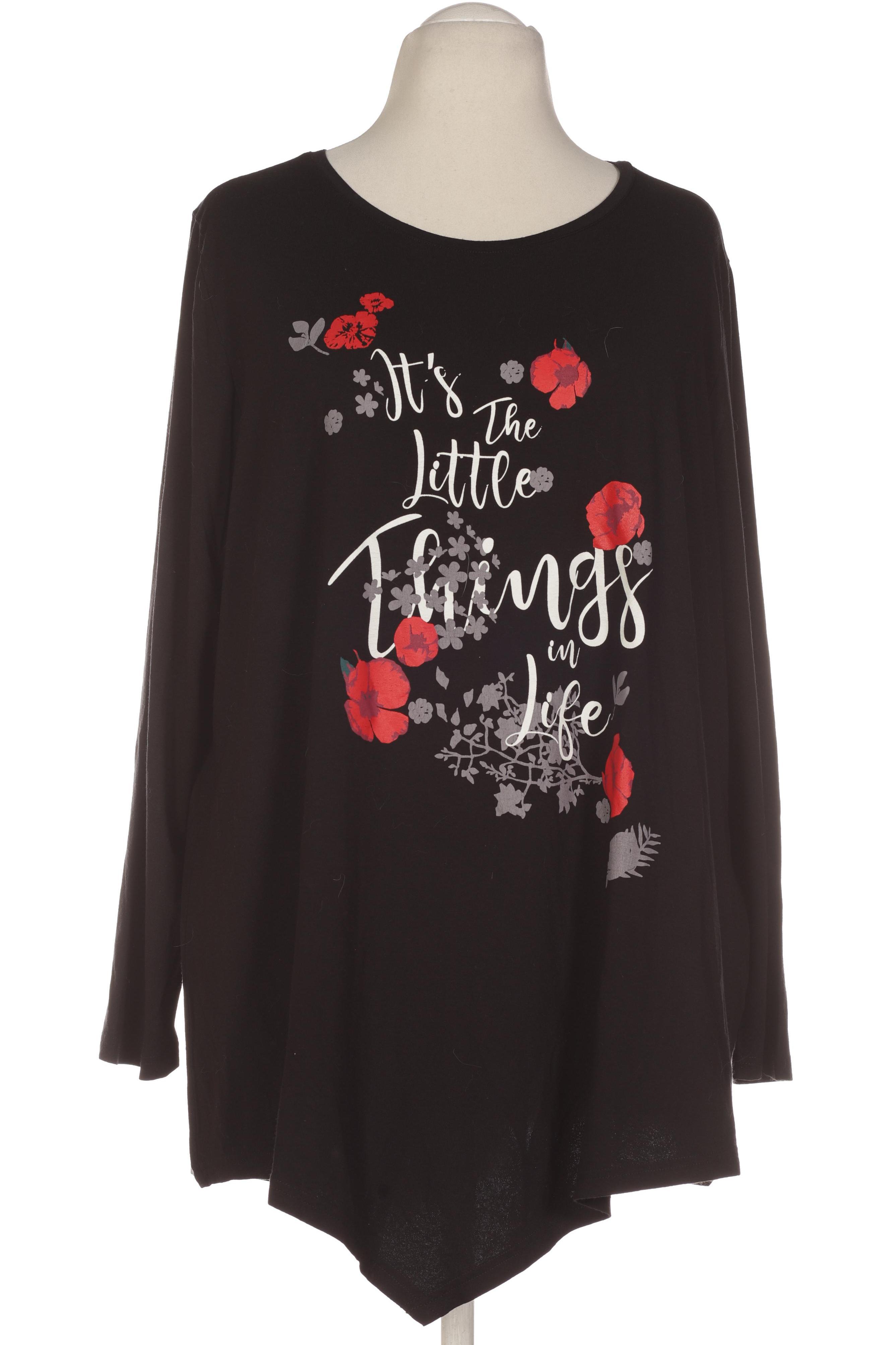 

Ulla Popken Damen Langarmshirt, schwarz, Gr. 54