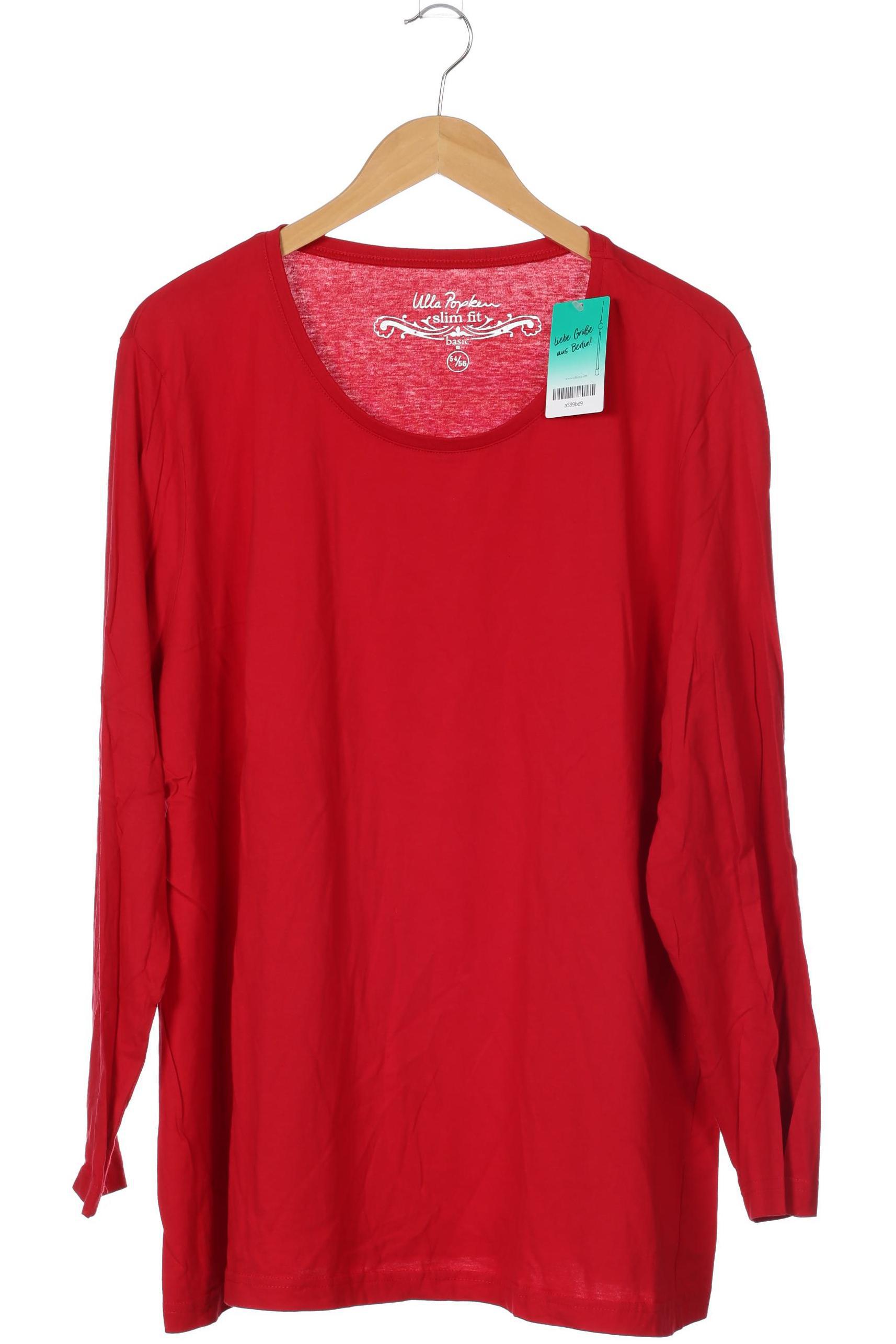 

Ulla Popken Damen Langarmshirt, rot, Gr. 54