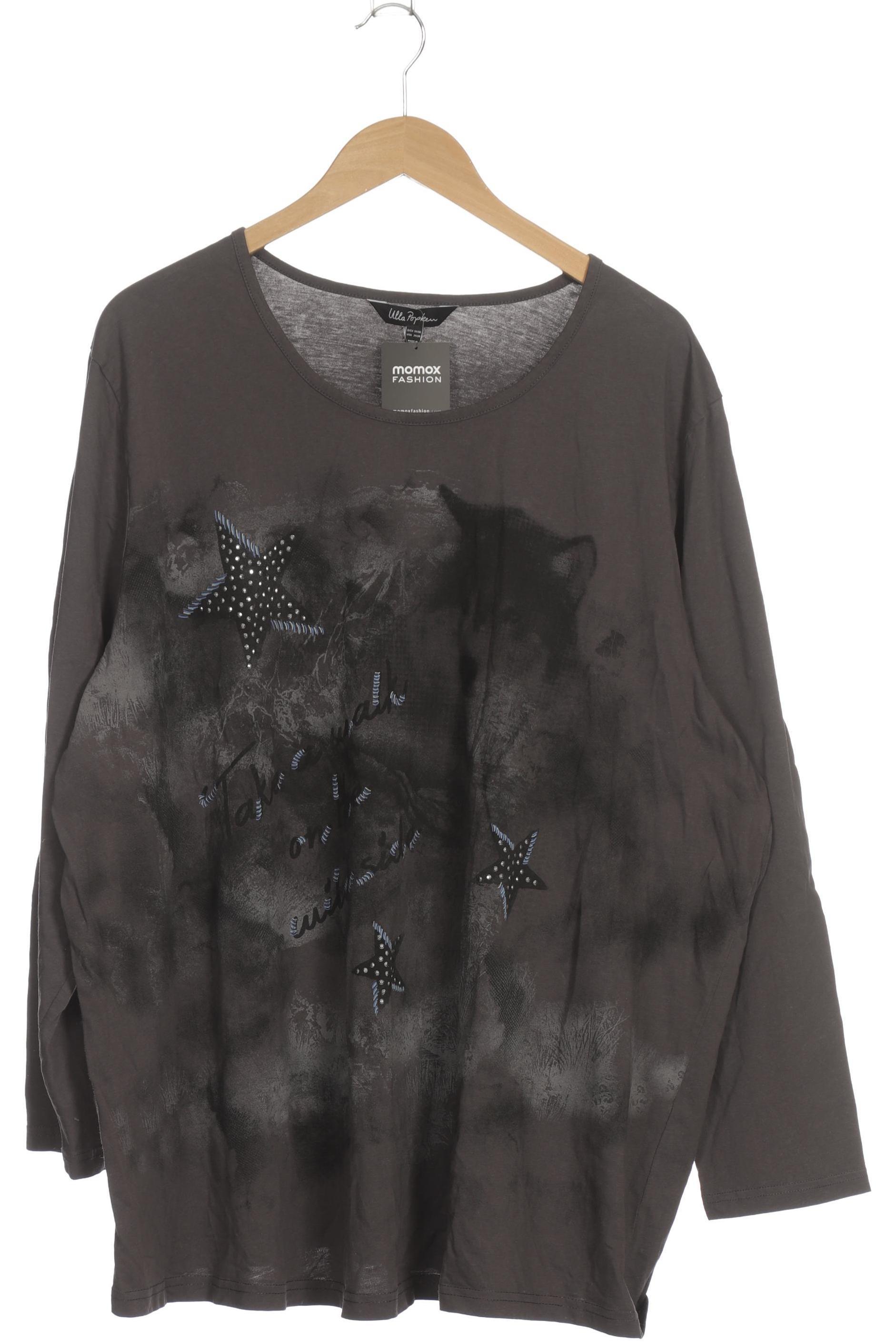 

Ulla Popken Damen Langarmshirt, grau, Gr. 54